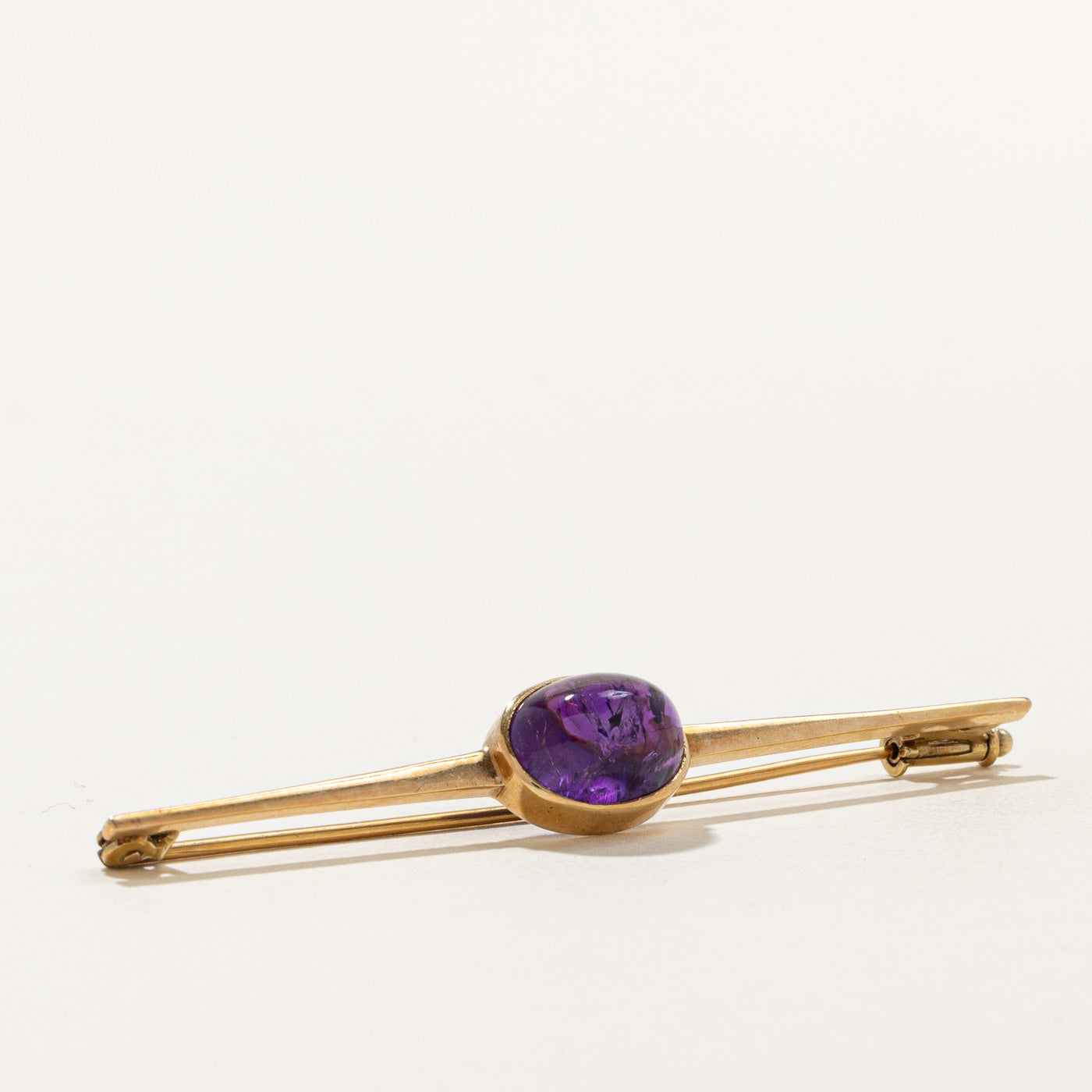 3.55ct Natural Amethyst Brooch for Women - Elegant Purple Crystal Jewelry Gift for Weddings, Parties & Special Occasions