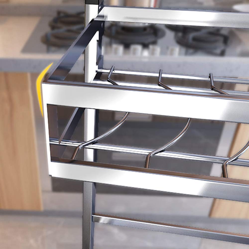 Multi-Functional 304 Stainless Steel Kitchen Rack - Countertop Drain Rack, Knife Holder, Pot & Cutting Board Organizer - Perfect for Small Spaces & Clutter-Free Cooking