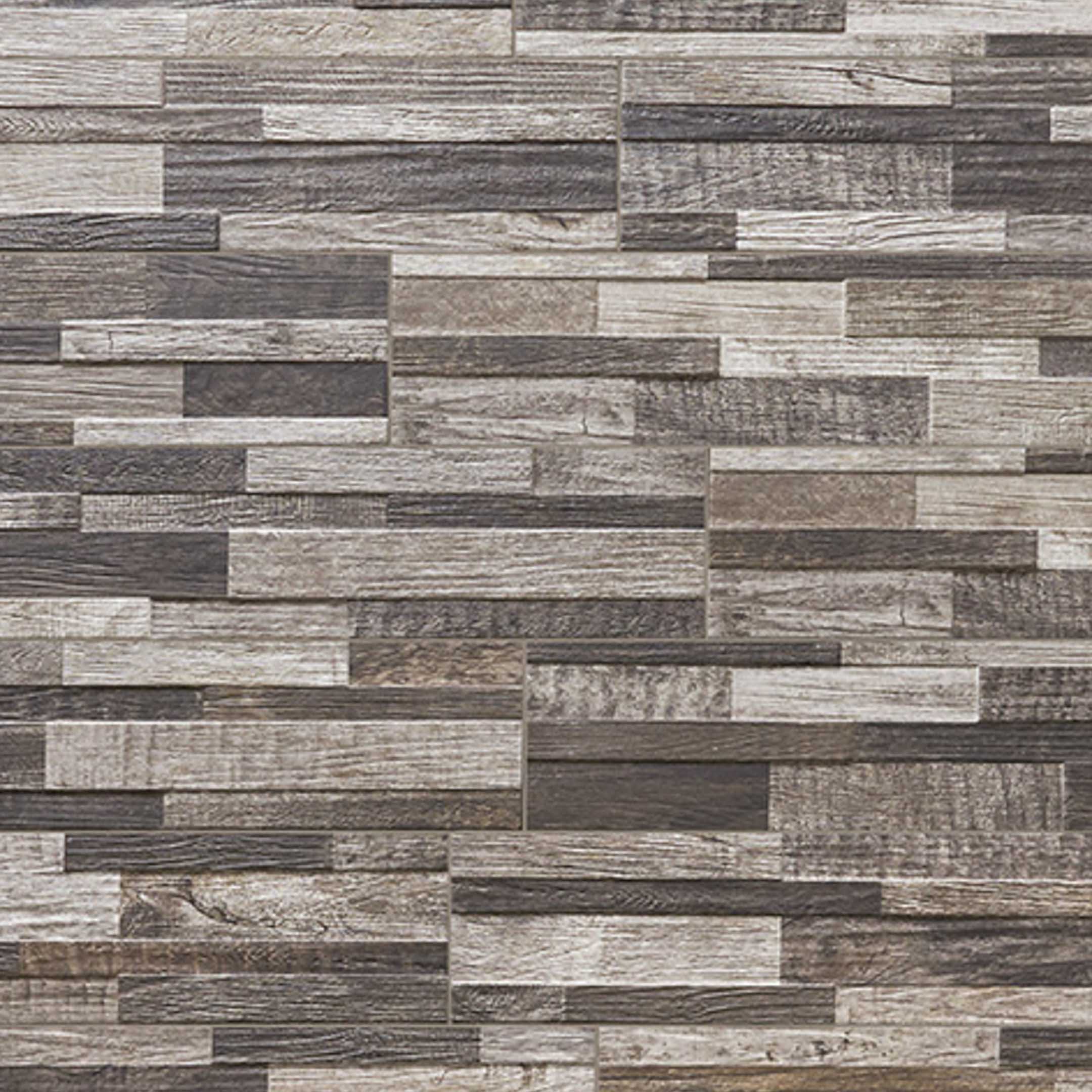 Inwood 3D Ledger Panel Wall Tile - Modern Textured Wood Wall Decor for Living Room, Bedroom & Office - Easy Peel & Stick Installation