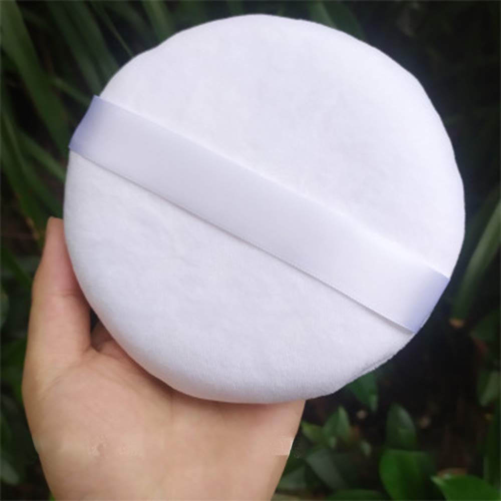 Topwon 5 Inch Extra Large Jumbo Powder Puff for Body & Baby - Soft Dusting Powder Blending & Setting Makeup Foundation Sponge (1 Piece) - Perfect for Full Body Makeup Application & Baby Care