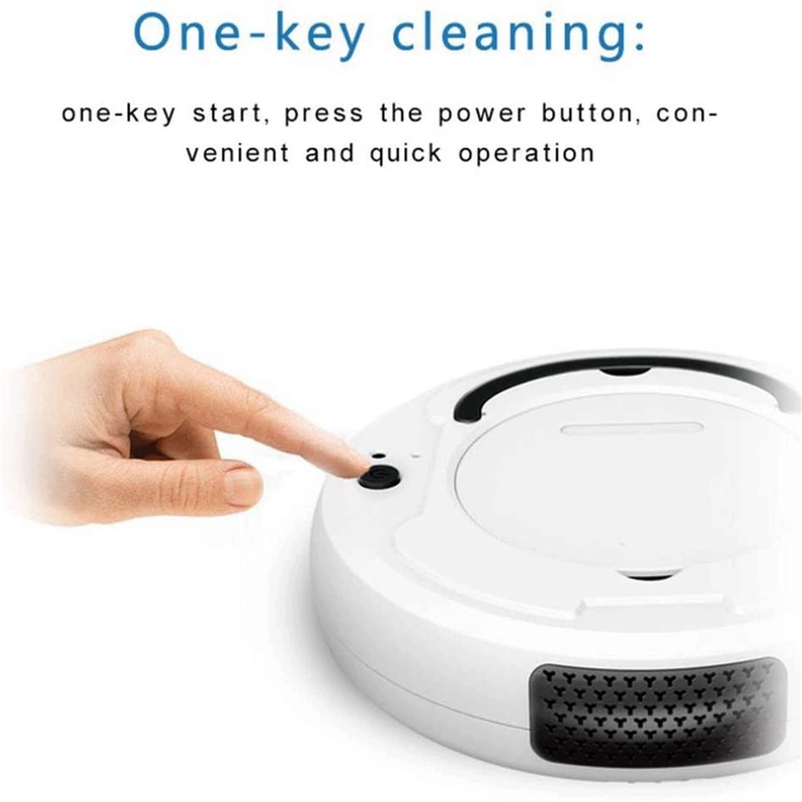 Smart Self-Charging Robot Vacuum Cleaner with Powerful Suction - Ultra Thin Design for Pet Hair & Carpets - Black - Perfect for Hardwood Floors & Home Cleaning