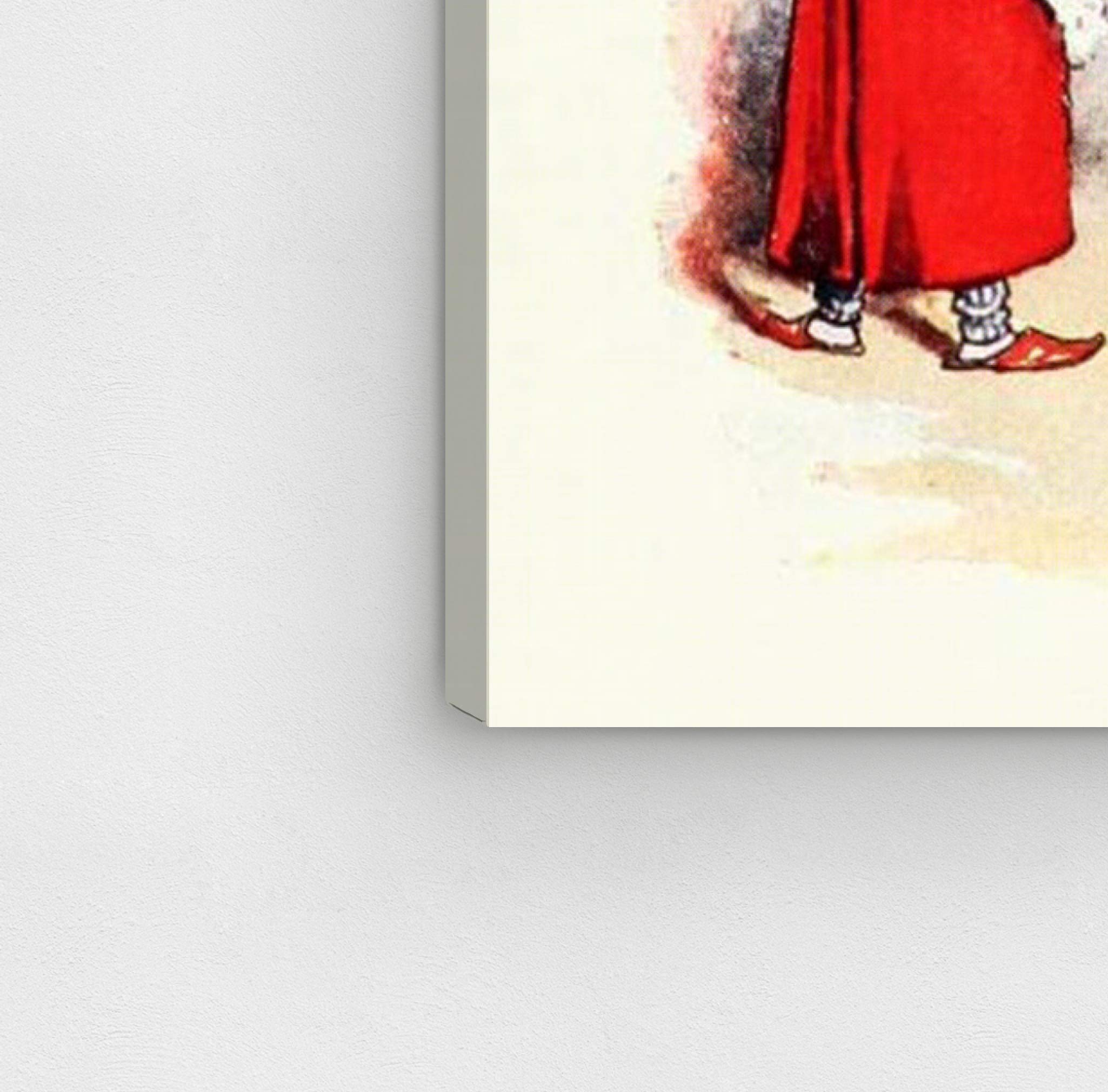 Oliver Gal Artist Co. 'The Three Blind Mice' Fantasy Wall Art Canvas Print – Kids Room Decor, Nursery Décor, Children's Bedroom Art, 36x24 Inches, Red & Brown – Perfect for Playrooms, Bedrooms, and Themed Nurseries