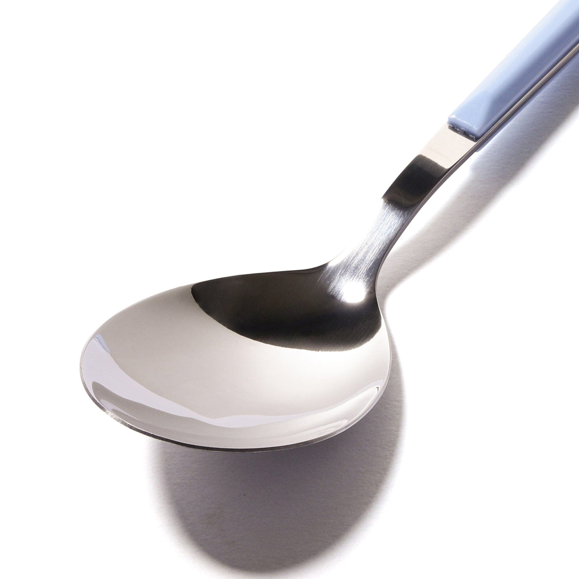 Premium Blue Handle Dinner Spoon Set - Durable Stainless Steel Cutlery for Everyday Dining, Restaurants & Picnics