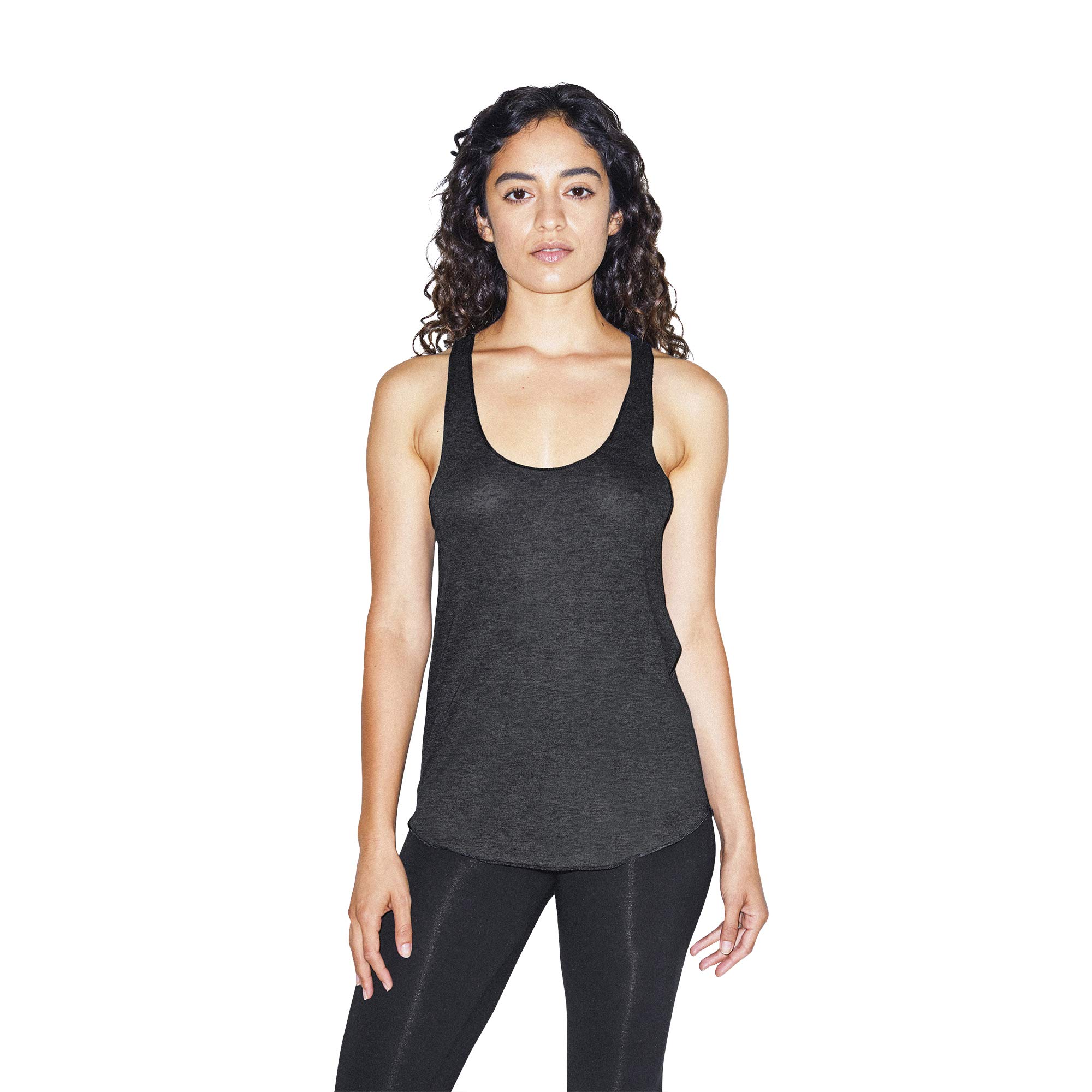 American Apparel Women's Tri-Blend Sleeveless Racerback Tank Top - Soft Breathable Workout Shirt for Yoga, Running & Gym