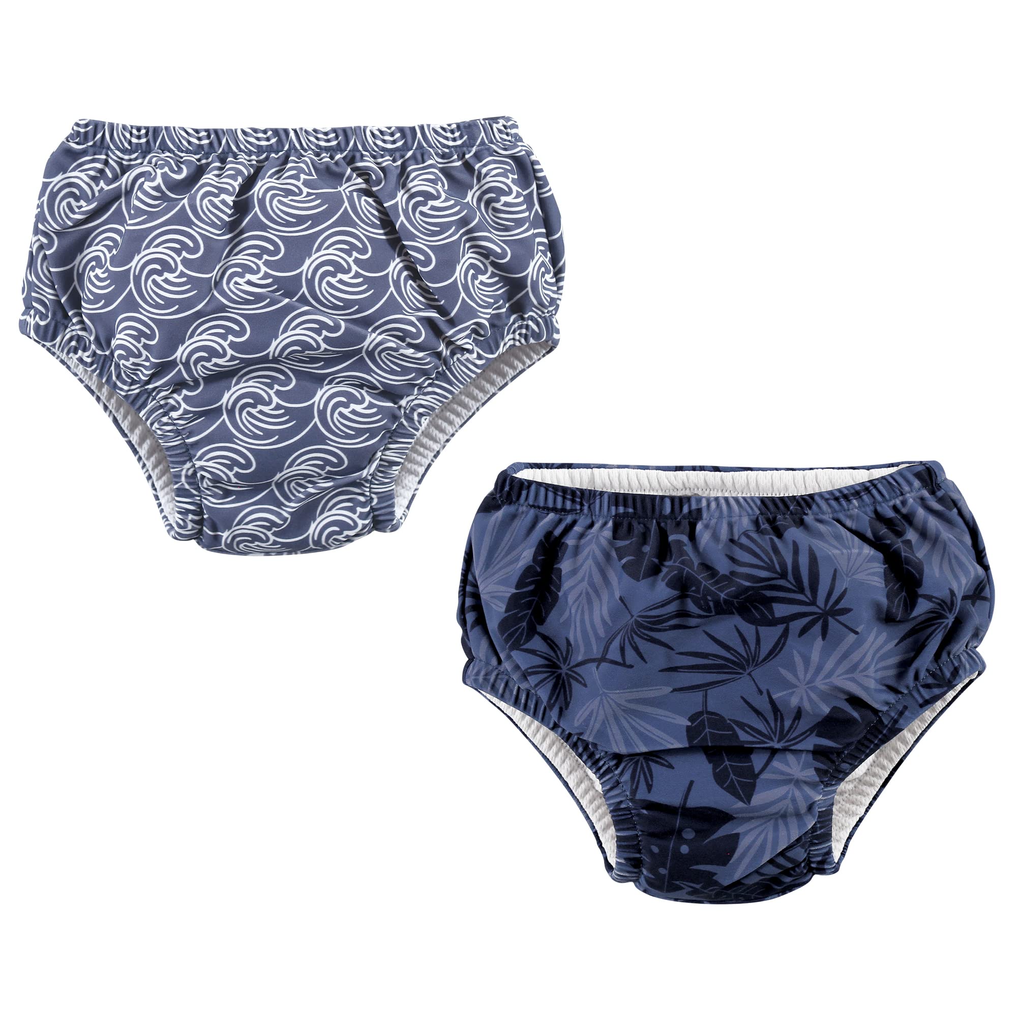 Hudson Baby Unisex Swim Diapers for Infants 6-12 Months - Tropical Print, Reusable & Quick-Dry for Pool, Beach & Water Play