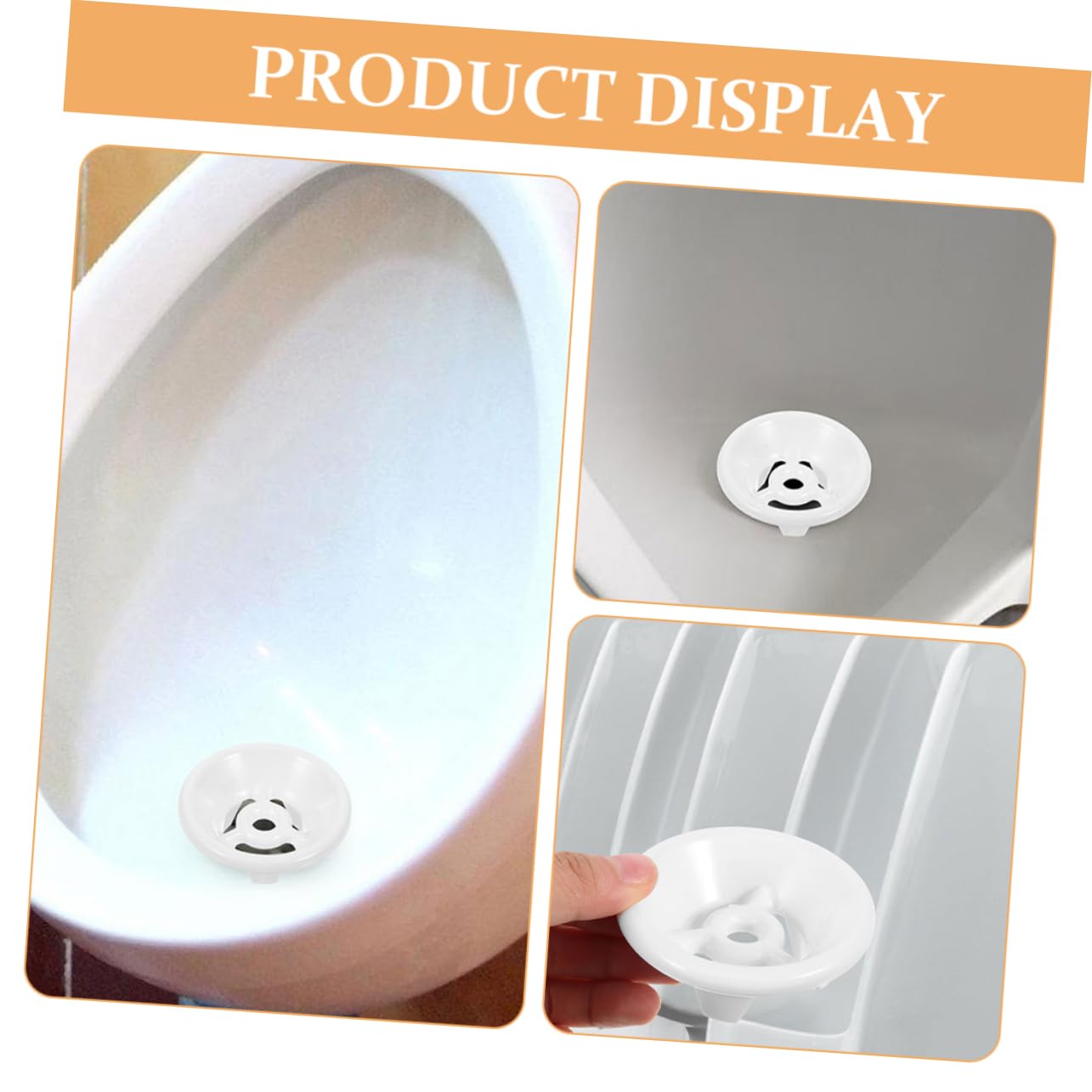 CRILSTYLEO 3-Pack Urinal Accessories - Urinal Drain Screens & Stoppers for Bathroom, Toilet, and Commercial Use - Prevent Clogs & Odors in Home, Office, and Public Restrooms