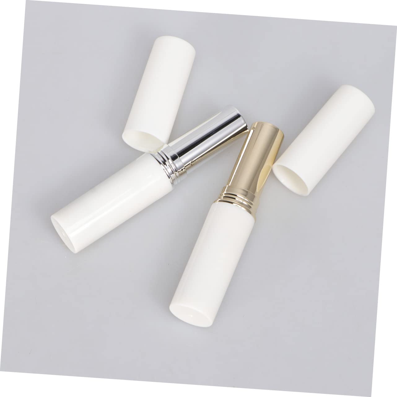 6pcs Empty Lip Balm Tubes with Lids - DIY Lipstick Containers, Purple Lip Balm Storage for Vanity Pouch & Sunglasses Display Stand - Perfect for Homemade Cosmetics, Travel Essentials & Gift Packaging