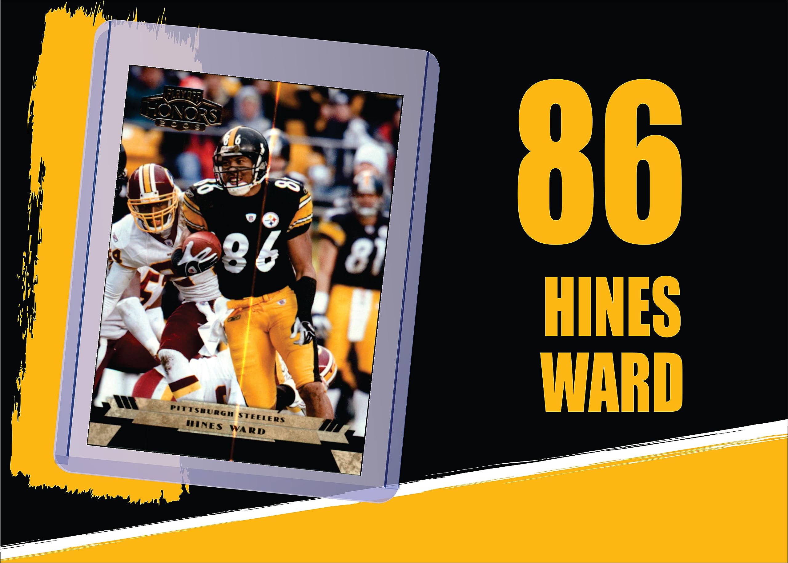 Hines Ward Pittsburgh Steelers Football Cards Gift Pack (5 Assorted Cards) - Perfect for Collectors, Fans, and Sports Memorabilia Enthusiasts