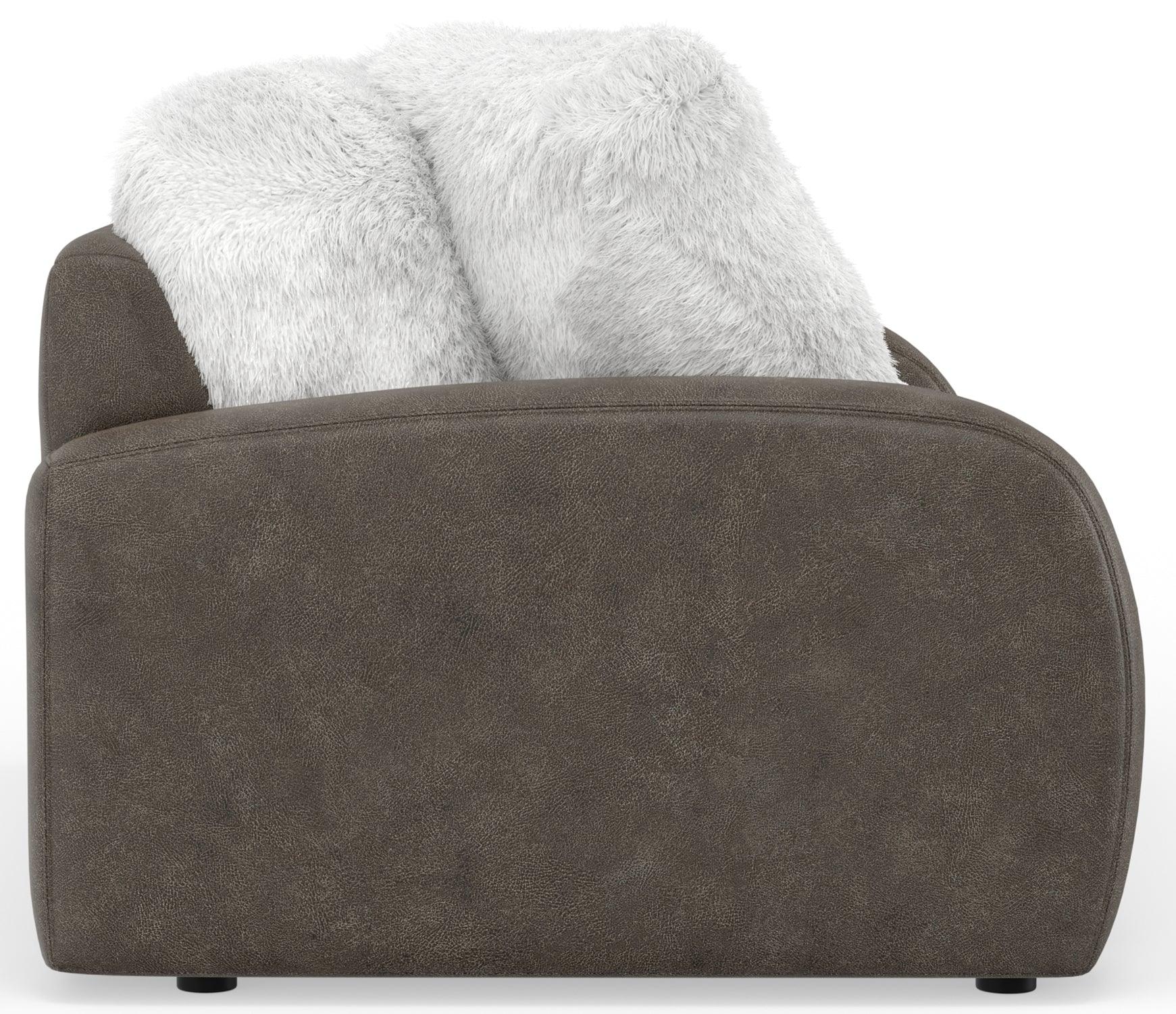 Snowball Taupe Loveseat - Cozy Two-Seater Sofa for Small Spaces | Perfect for Apartments, Living Rooms & Cozy Corners