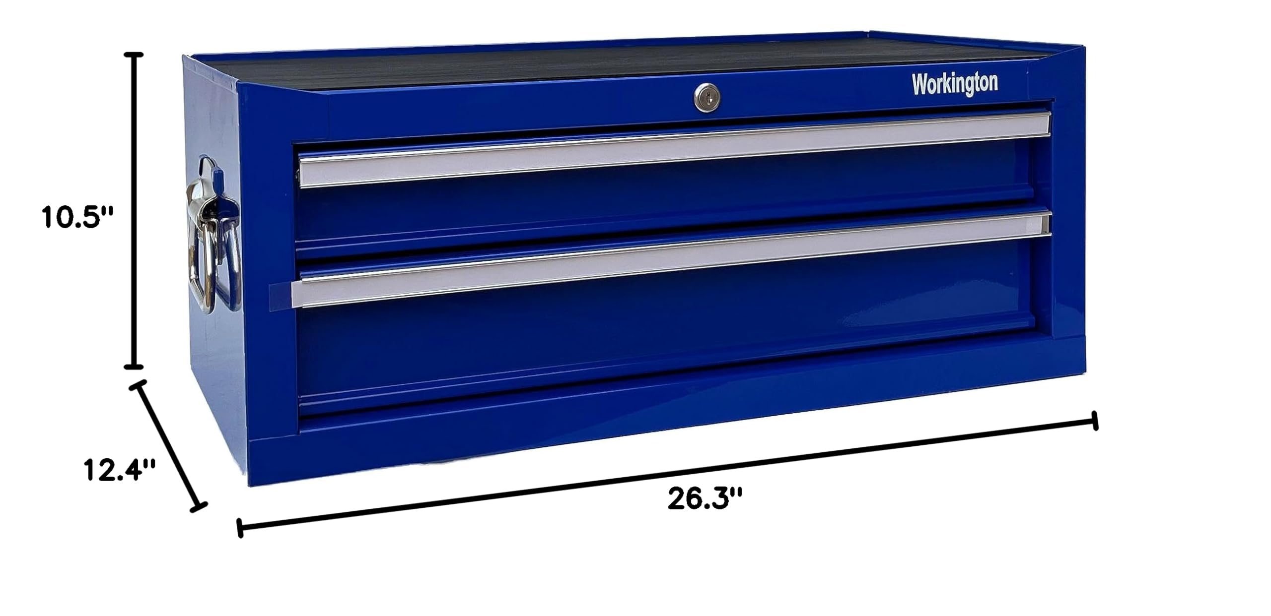 Workington Industrial 2-Drawer Portable Metal Tool Chest, 26