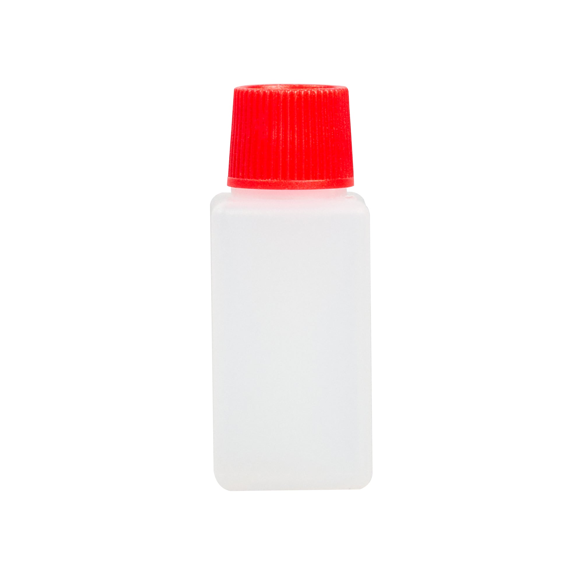 Bento Tek 6mL Clear Plastic Soy Sauce Bottles with Red Caps - 1/2