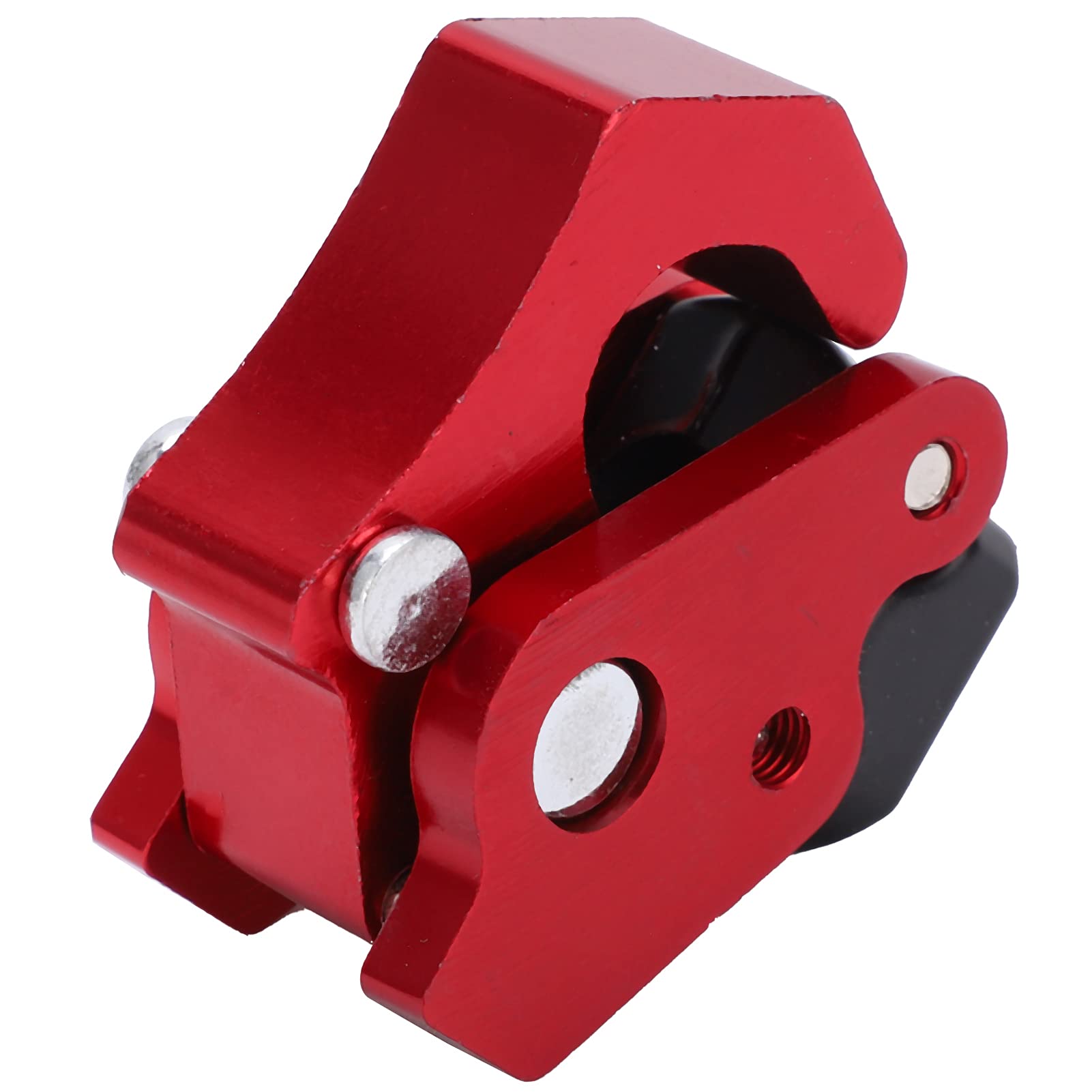 Universal Motorcycle Helmet Hook - Aluminum Alloy Claw Hook for Scooter Bags & Luggage - Red