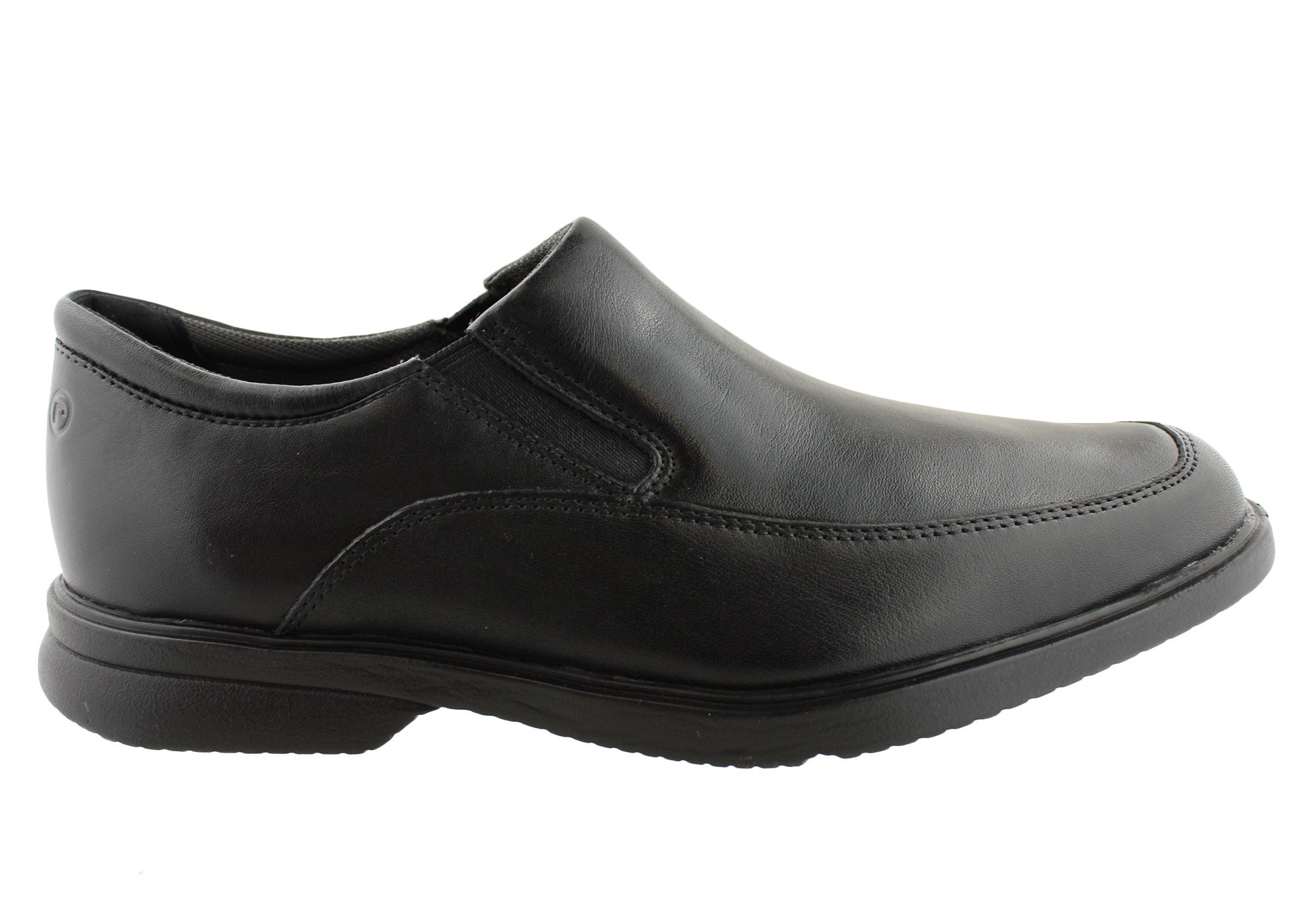 Rockport Aderner Men's Leather Wide Fit Slip-On Loafers - Comfortable Casual Shoes for Work, Travel & Everyday Wear