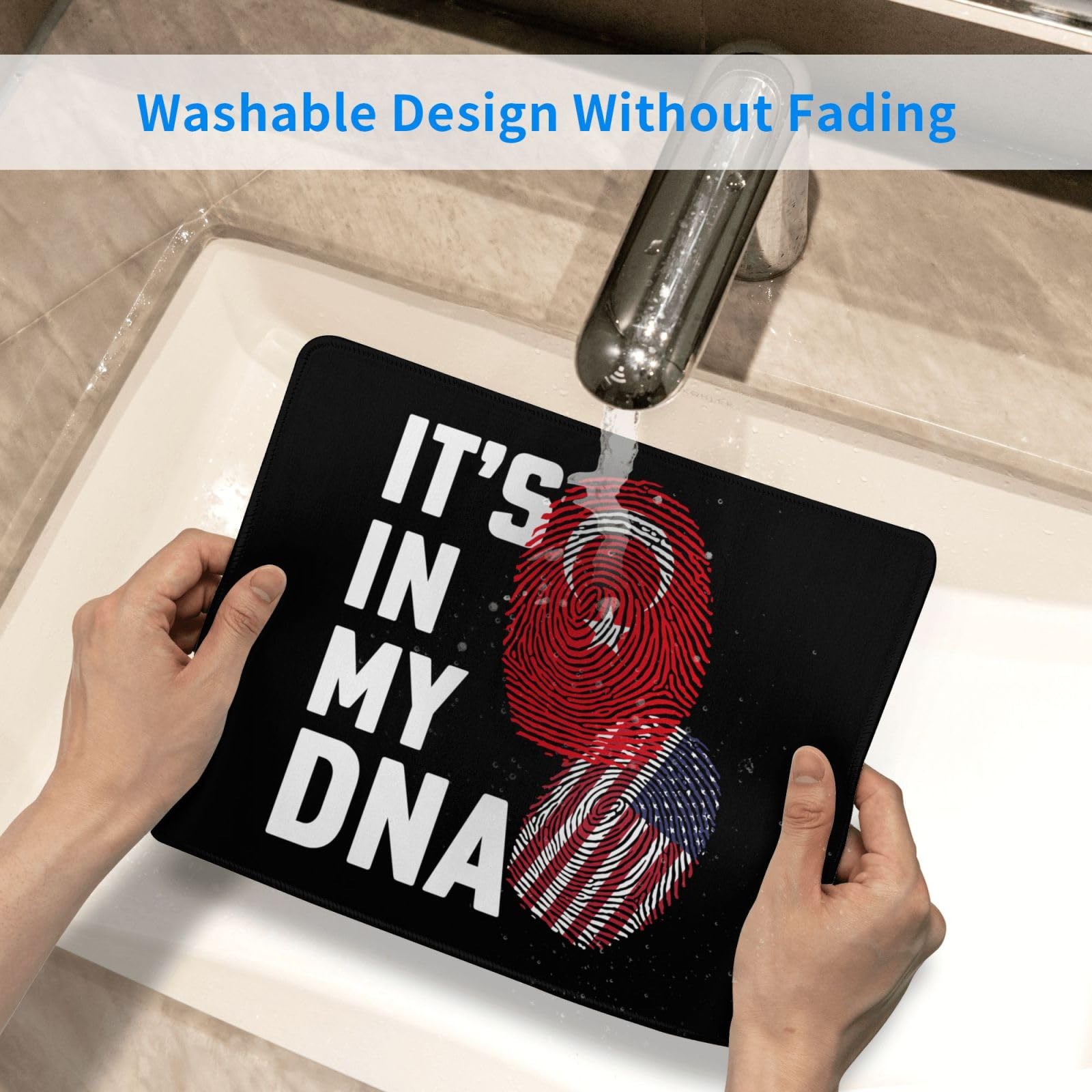 Premium 10x12 Inch Turkey DNA Themed Mouse Pad - Non-Slip Rubber Base for Office & Laptop Use - Perfect for Work, Gaming & Home Computing