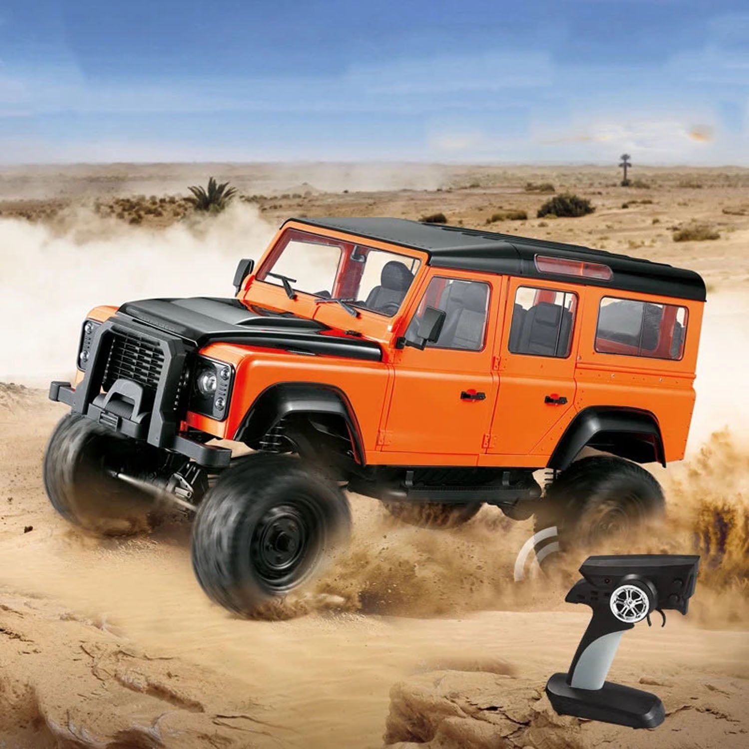 1/8 Scale RC Crawler Car - Double E E102 003 4WD Off-Road Remote Control Truck with 2.4G Radio, ESC, Motor & Servo - Ready to Run (RTR) - Perfect for Rock Crawling, Trail Adventures & Off-Road Racing