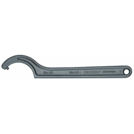 52-55mm Dia Hook Wrench with Pin - Heavy Duty Industrial Tool for Plumbing, Automotive & Machinery Maintenance