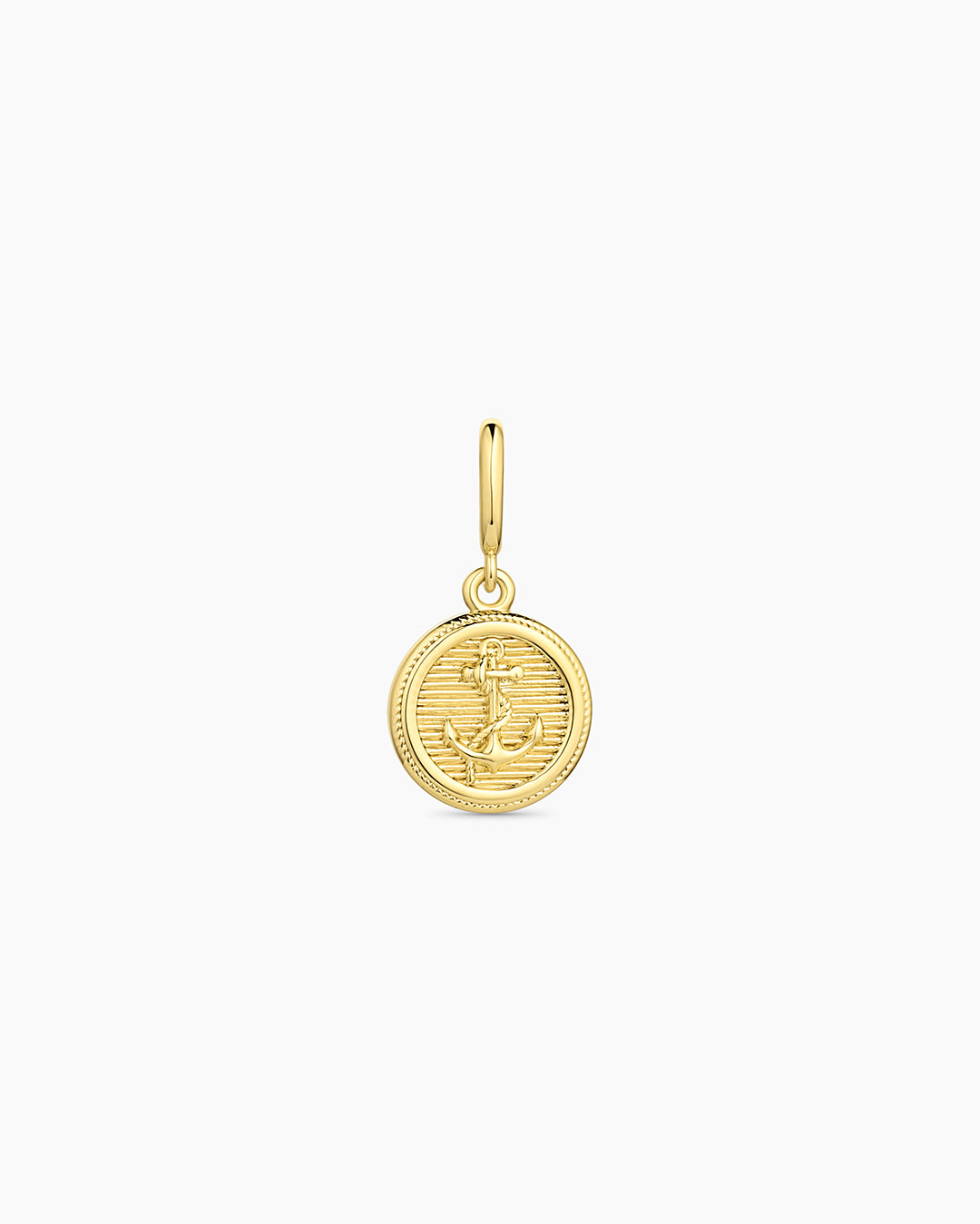 Anchor Coin Parker Charm - Vintage Nautical Jewelry for Women - Perfect for Layering Necklaces & Everyday Wear