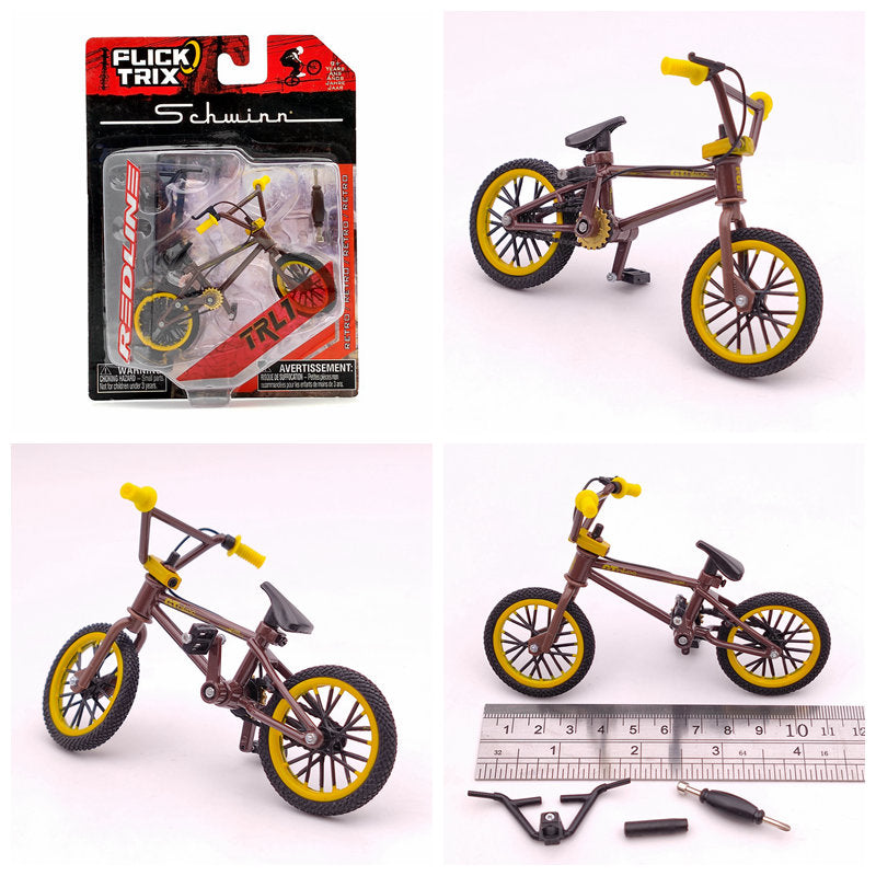 Premium Finger Bike FLICK TRIX Mini BMX Diecast Model Toy - Collectible Miniature Bicycle for Kids & Adults - Perfect for Office Desk Decor, Stress Relief, and Gift Giving