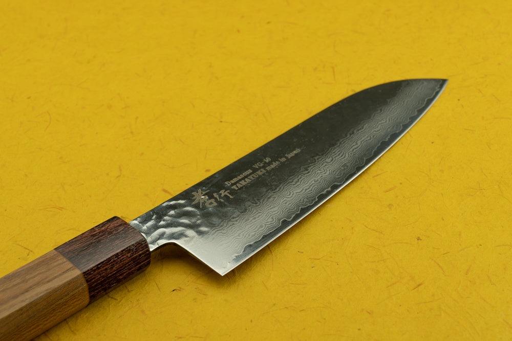 Premium Sakai Takayuki 7-inch VG10 Damascus Santoku Knife - 33-Layer Japanese Steel, Razor Sharp Blade for Professional Chefs & Home Cooking - Perfect for Slicing, Dicing & Mincing Vegetables, Meat & Fish