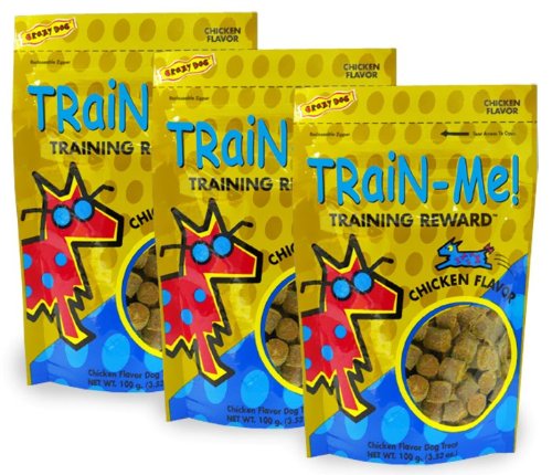 Crazy Dog Train-Me! Chicken Treats 3-Pack (10.56 oz) for Dog Training