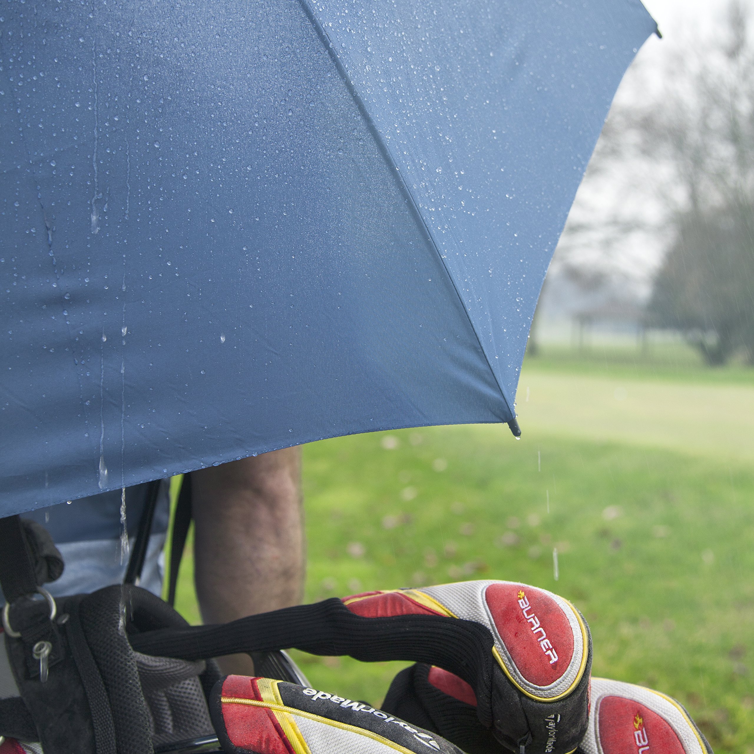 62/68 Inch Automatic Open Golf Umbrella - Extra Large Windproof Waterproof Double Canopy with Vented Design for Golf, Beach, Outdoor & Travel Use
