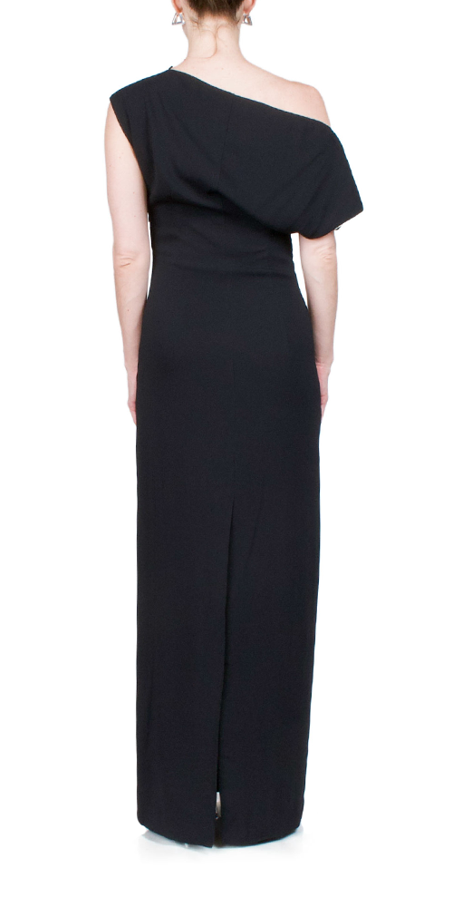 Elegant Asymmetrical Off Shoulder Black Dress for Women - Perfect for Evening Parties, Date Nights & Special Occasions