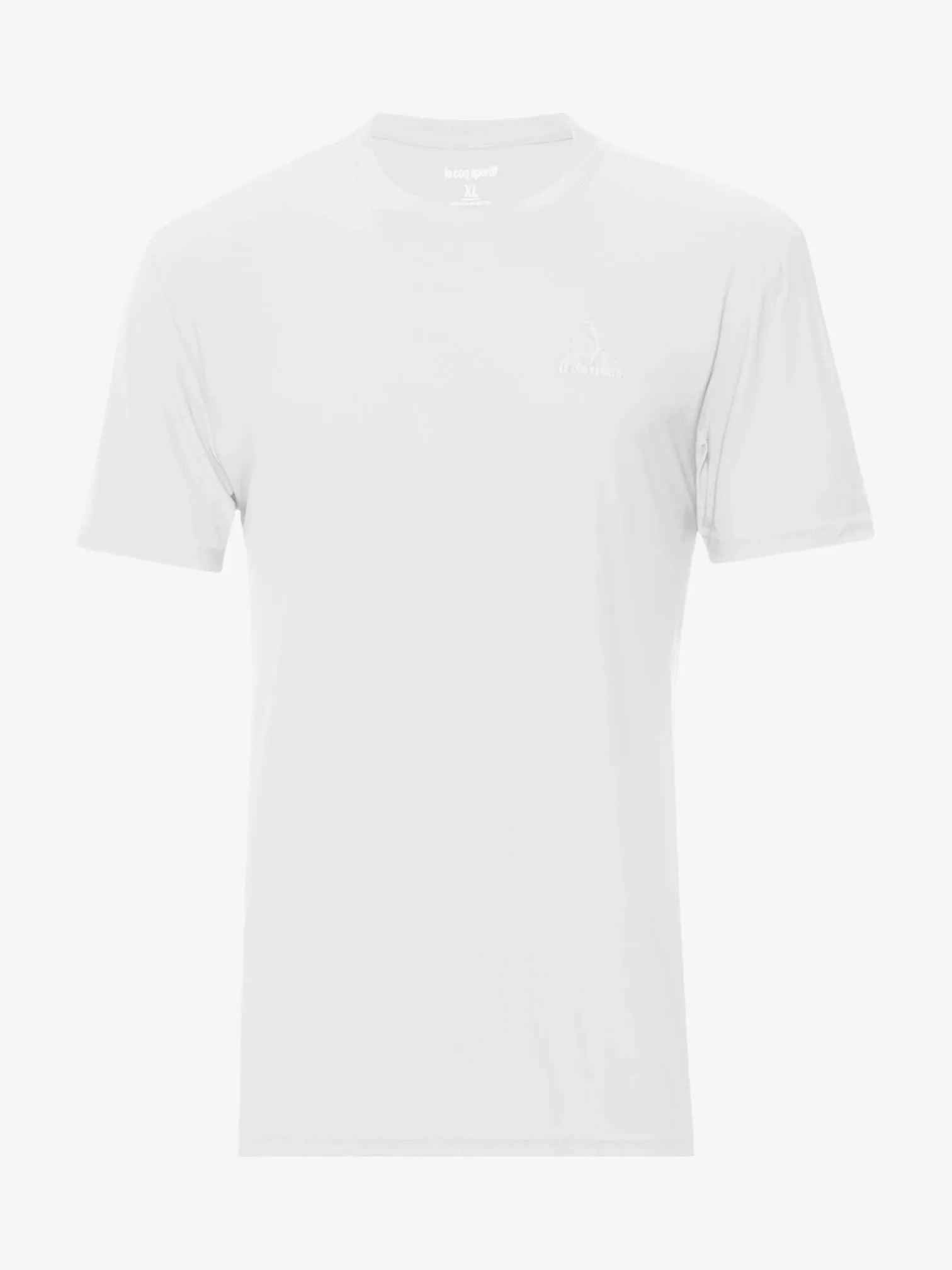 Le Coq Sportif Men's White Training T-Shirt - Breathable & Lightweight for Gym, Running & Casual Wear