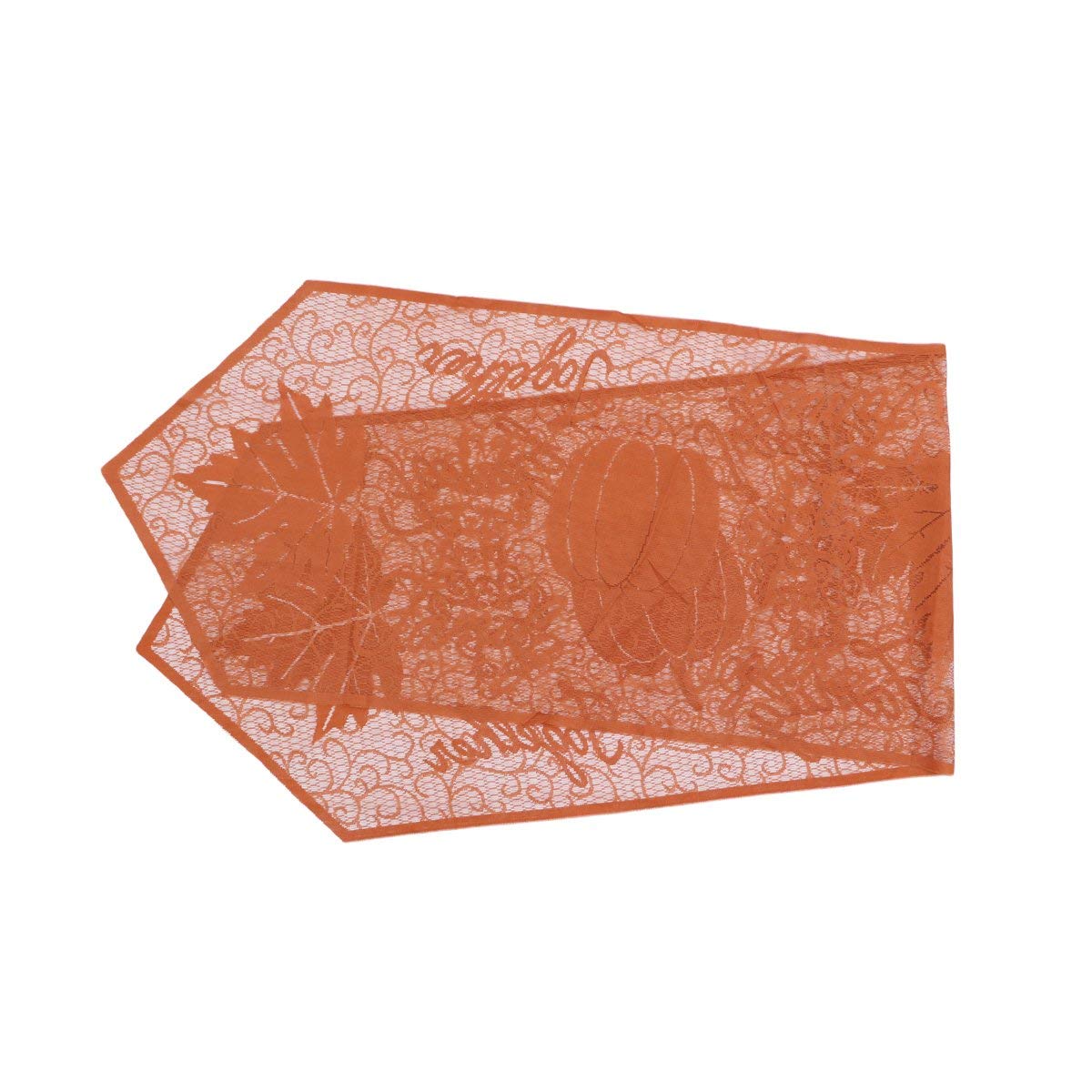 Thanksgiving Maple Leaf Table Runner - 20x80 Inch Pumpkin Lace Fireplace Tablecloth Cover for Holiday Dining Decor | Perfect for Thanksgiving Dinner, Fall Home Decor & Autumn Party Table Setting