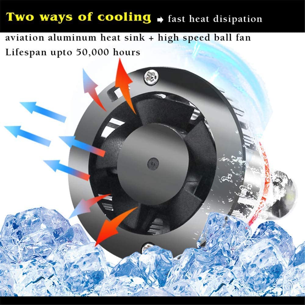 H11 9005 LED Headlight Bulbs Combo - High/Low Beam Replacement - 6000K Bright White Light - Perfect for Night Driving & Foggy Conditions