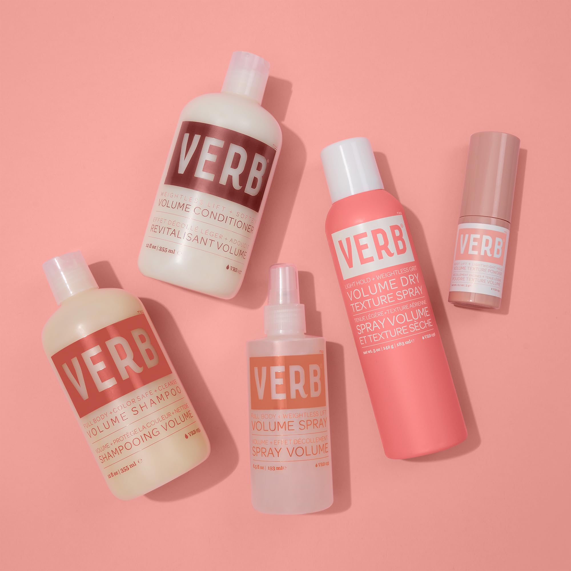 Verb Volume Shampoo & Conditioner Set for Thick & Full Hair - Sulfate Free Hair Care Duo for Voluminous, Bouncy Locks - Perfect for Daily Use & Salon Quality Results at Home