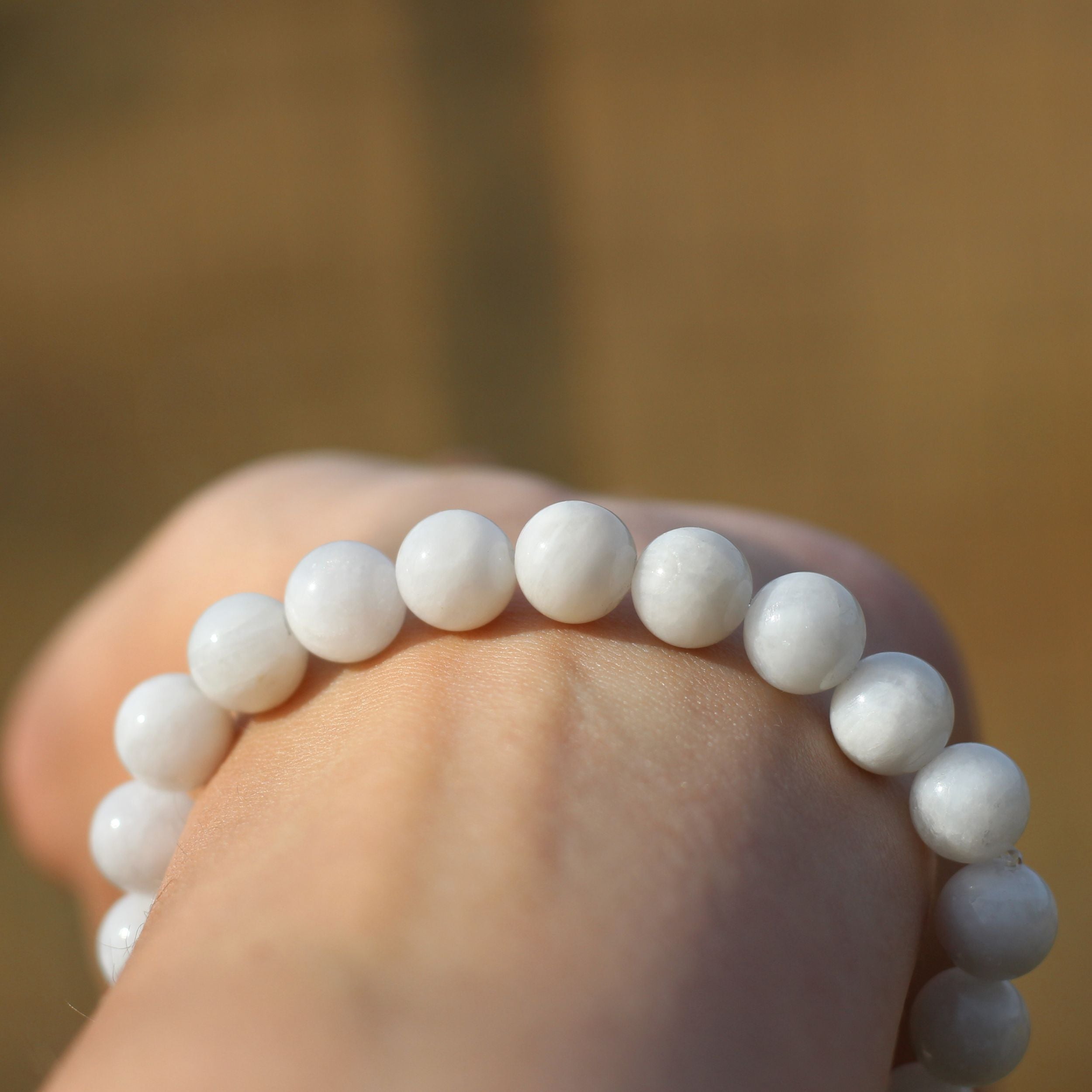 Moonstone Healing Bracelet for Women - Natural Gemstone Jewelry for Stress Relief & Positive Energy | Perfect for Yoga, Meditation & Everyday Wear