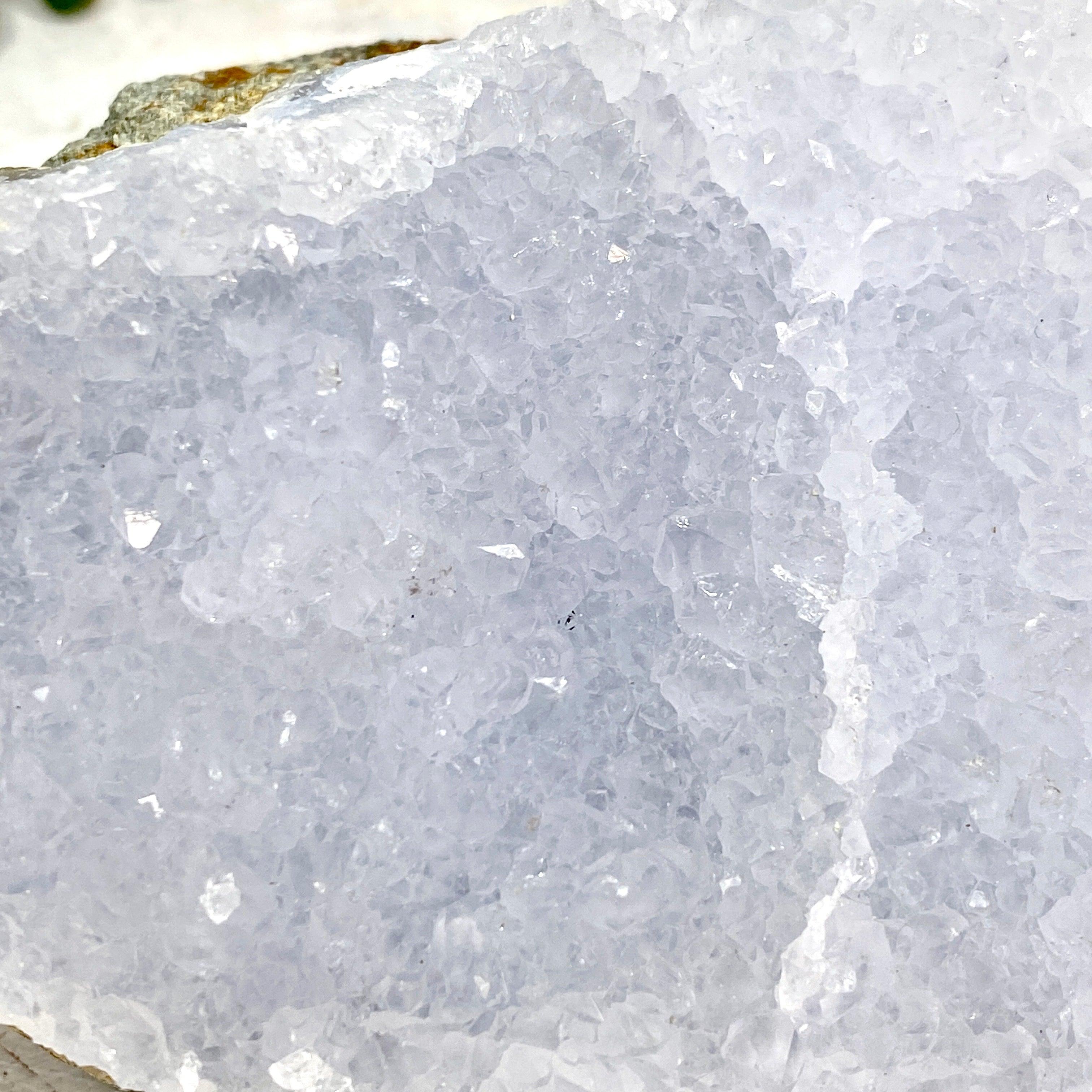Natural Blue Lace Agate Raw Crystal Stone - Healing Gemstone for Meditation, Chakra Balancing & Home Decor (CR3523) - Perfect for Spiritual Healing, Yoga Spaces & Crystal Collections