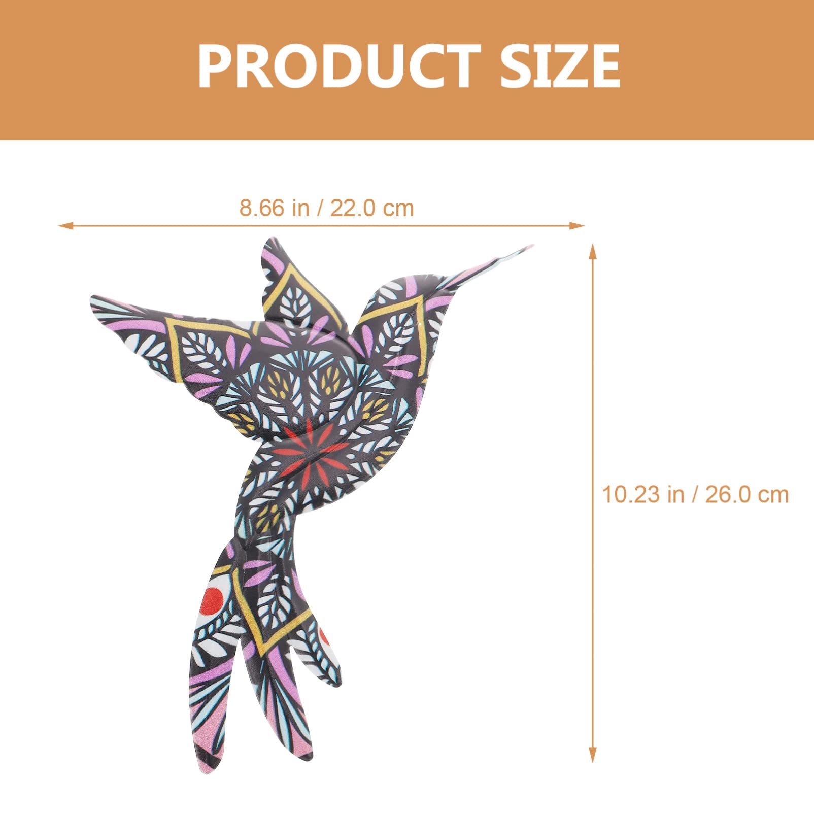 Handcrafted Metal Hummingbird Wall Art - Outdoor Garden Sculpture & Indoor Home Decor for Patio, Fence, Bedroom, Living Room | Rust-Resistant Bird Wall Hanging for Backyard, Deck & Housewarming Gifts
