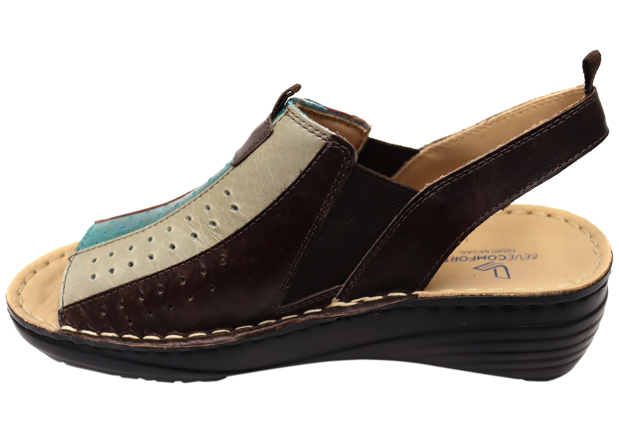 Levecomfort Sandi Women's Brazilian Comfortable Leather Sandals - Stylish & Supportive Summer Footwear for Beach, Travel & Casual Wear