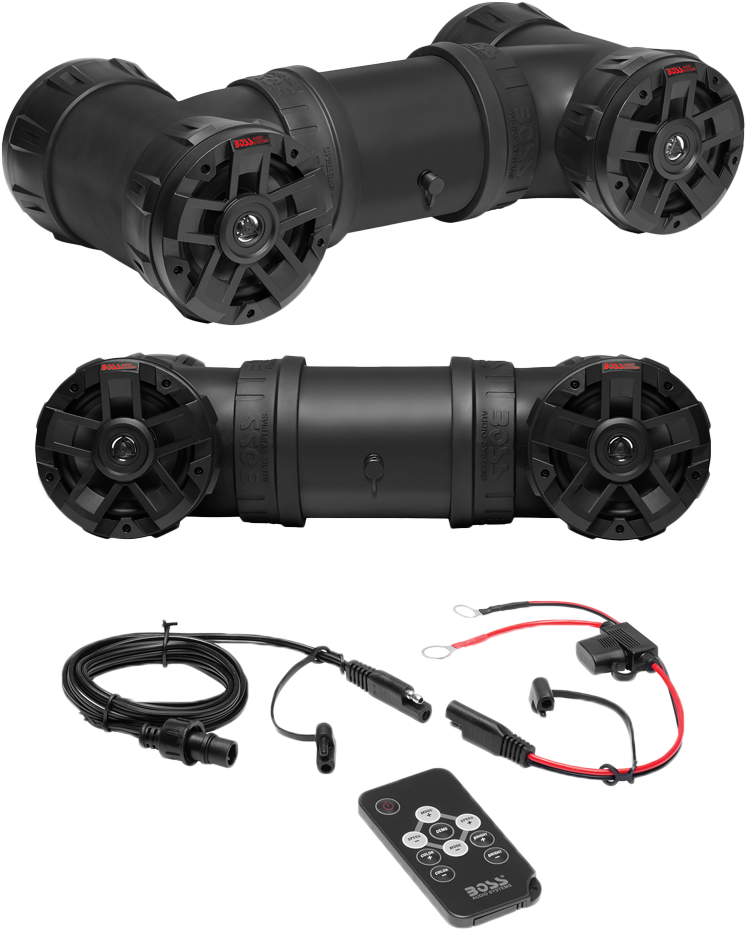 6.5 Inch 4-Way ATV Speaker Tube - Waterproof & Durable for Off-Road Vehicles, Motorcycles, and UTVs - Perfect for Outdoor Adventures and Trail Riding