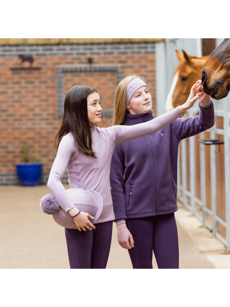 Aubrion Team Shield Winter Riding Tights for Kids 2024 - Warm Equestrian Leggings for Cold Weather - Perfect for Horseback Riding Lessons & Outdoor Winter Activities