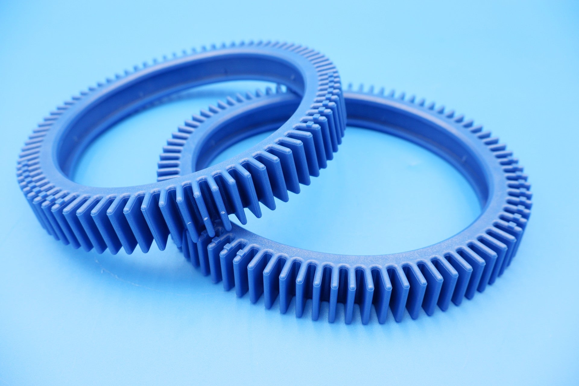 Hayward AquaNaut 400 Pool Cleaner Wheel Treads - 2 Pack (PVXS16PK2 234) - Durable Metallic Blue Replacement Parts for In-Ground Pool Maintenance