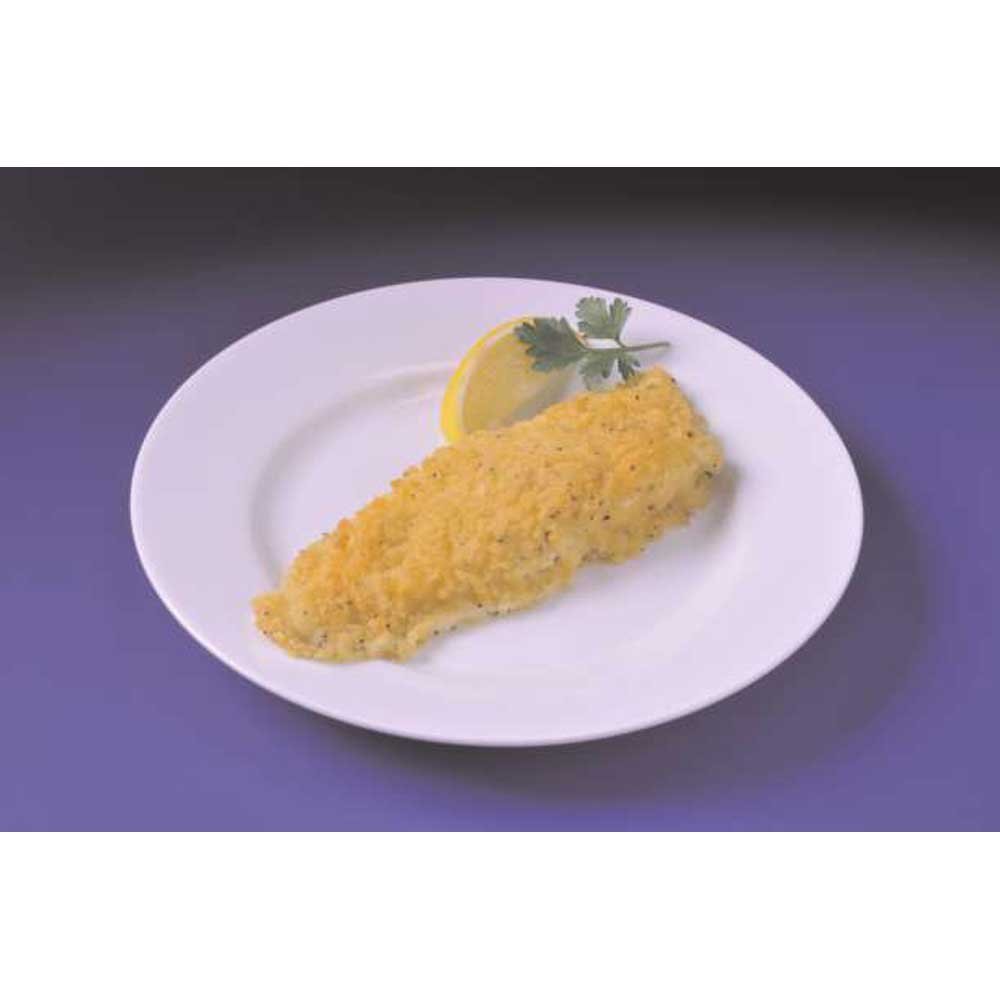 Lemon Pepper Crumb Topped Tilapia Loin - 3-4oz (40-59 Pieces) - 10lb Bulk Pack - Perfect for Restaurants, Catering & Family Meals