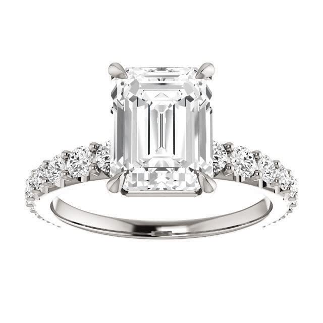 2 CT Oval Moissanite Engagement Ring Set for Women - Colorless Moissanite Wedding Band, Bridal Set, Promise & Anniversary Ring - Durable Jewelry Gift for Her - Perfect for Proposals, Weddings & Special Occasions