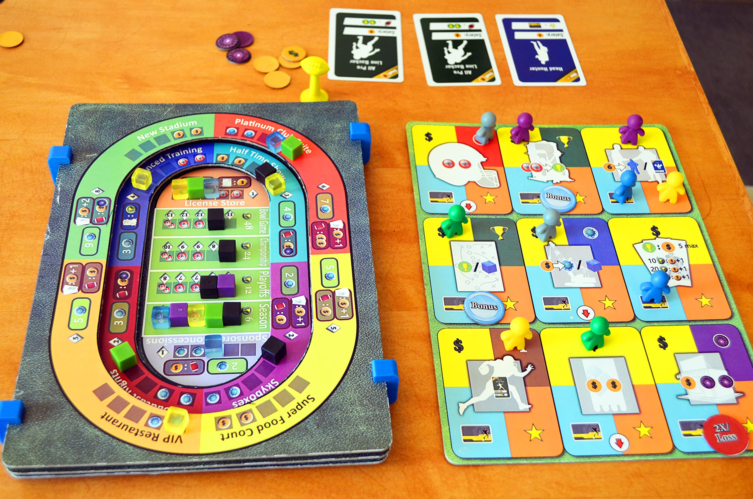 Joe Magic Games Stadium Pro Football Strategy Board Game - Fun Family Game Night & NFL Football Party Entertainment