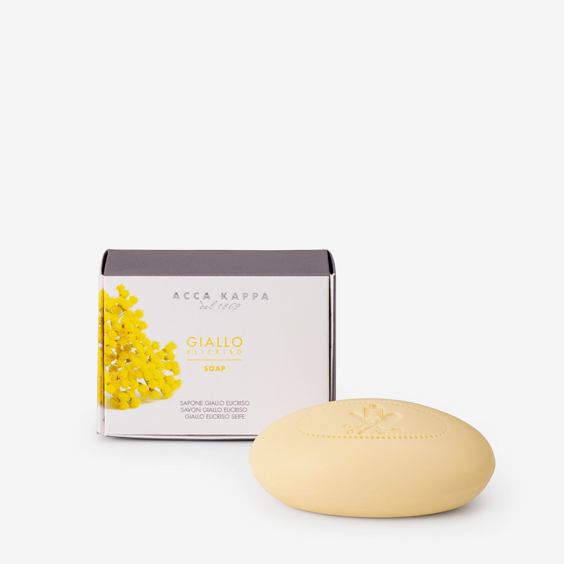 Giallo Elicriso Natural Handmade Soap - Organic Italian Soap with Helichrysum for Skin Care - Perfect for Daily Use & Gift Sets
