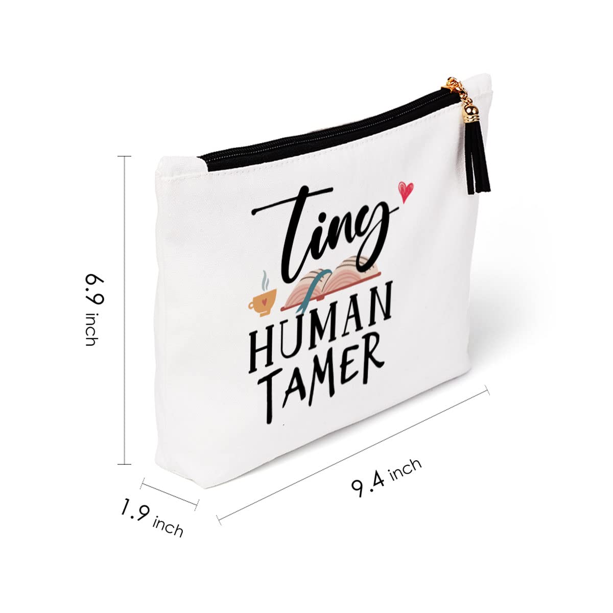 Funny Teacher Makeup Bag - Cute Cosmetic Pouch for Women, Kindergarten Teachers, Babysitters & Moms - Perfect Teacher Appreciation Gift for Birthday, Christmas - Great for School, Travel & Daily Use