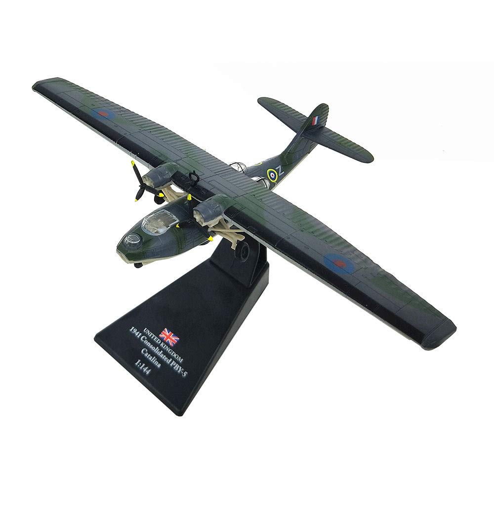 1/144 WWII PBY Catalina Fighter Model - Military Collectible Gift for Adults - Display & Hobby Use