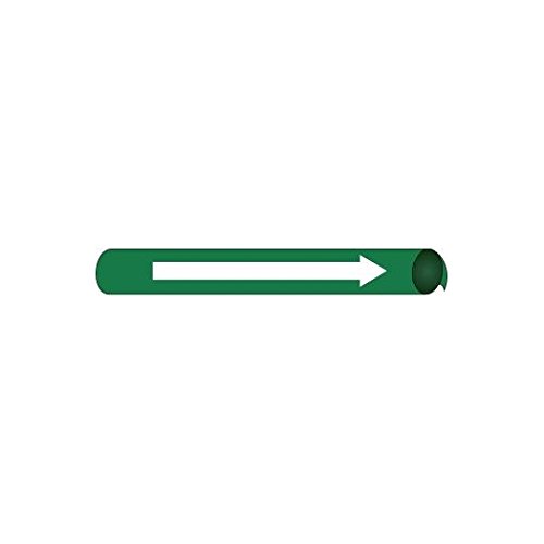 NMC F4116 Pre-Coiled Pipe Markers - 15 Pack | Durable, High-Visibility Pipe Identification for Industrial & Plumbing Use