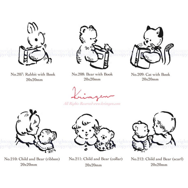 Krimgen Wooden Rubber Stamp - Cat with Book Design for Scrapbooking, Card Making & DIY Crafts | Handmade Stamps for Paper Crafting, Journaling & Personalized Gifts