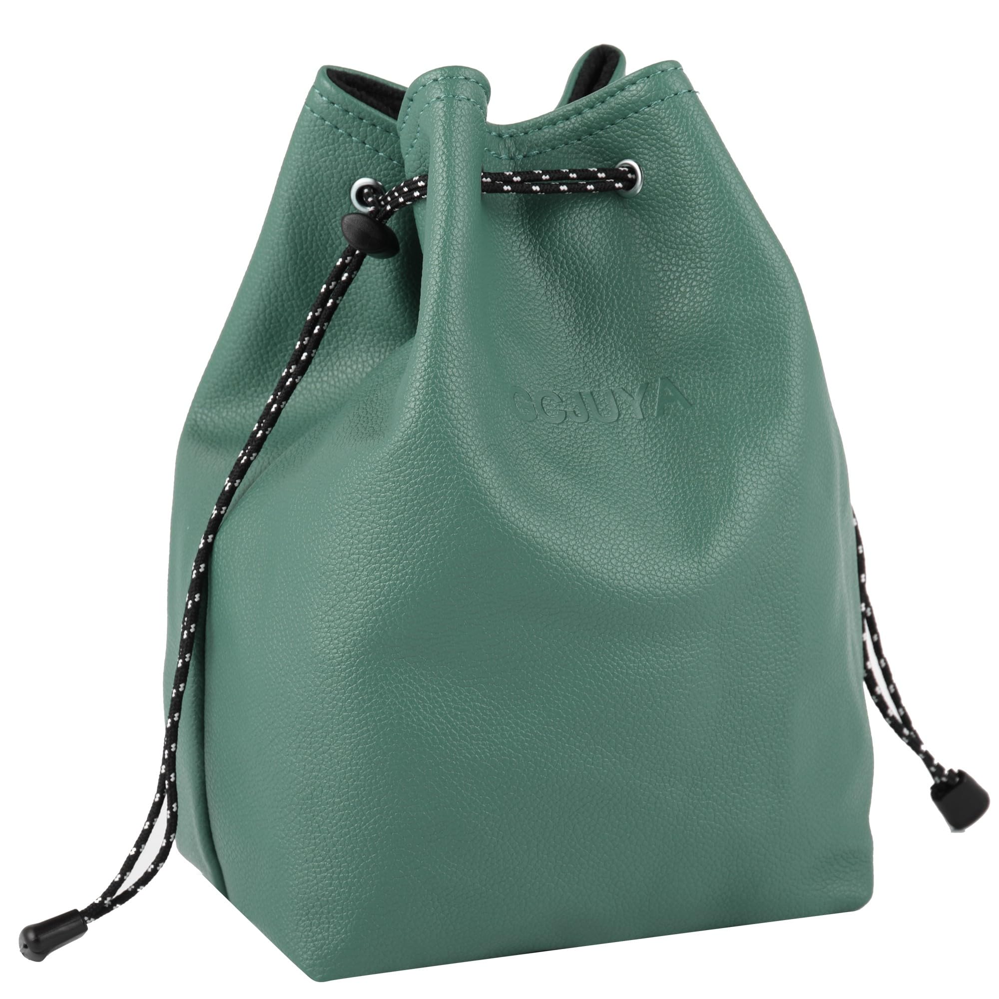 Waterproof Leather DSLR/SLR Camera Bag with Removable Crossbody Strap - Large Photography Case for Men & Women (Dark Green) - Perfect for Travel, Hiking & Outdoor Photography