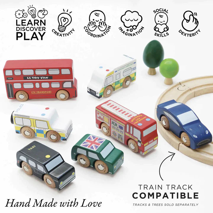 London Car Set - Premium Diecast Model Cars Collection for Adults & Kids - Perfect for Display, Gifts, and Collecting