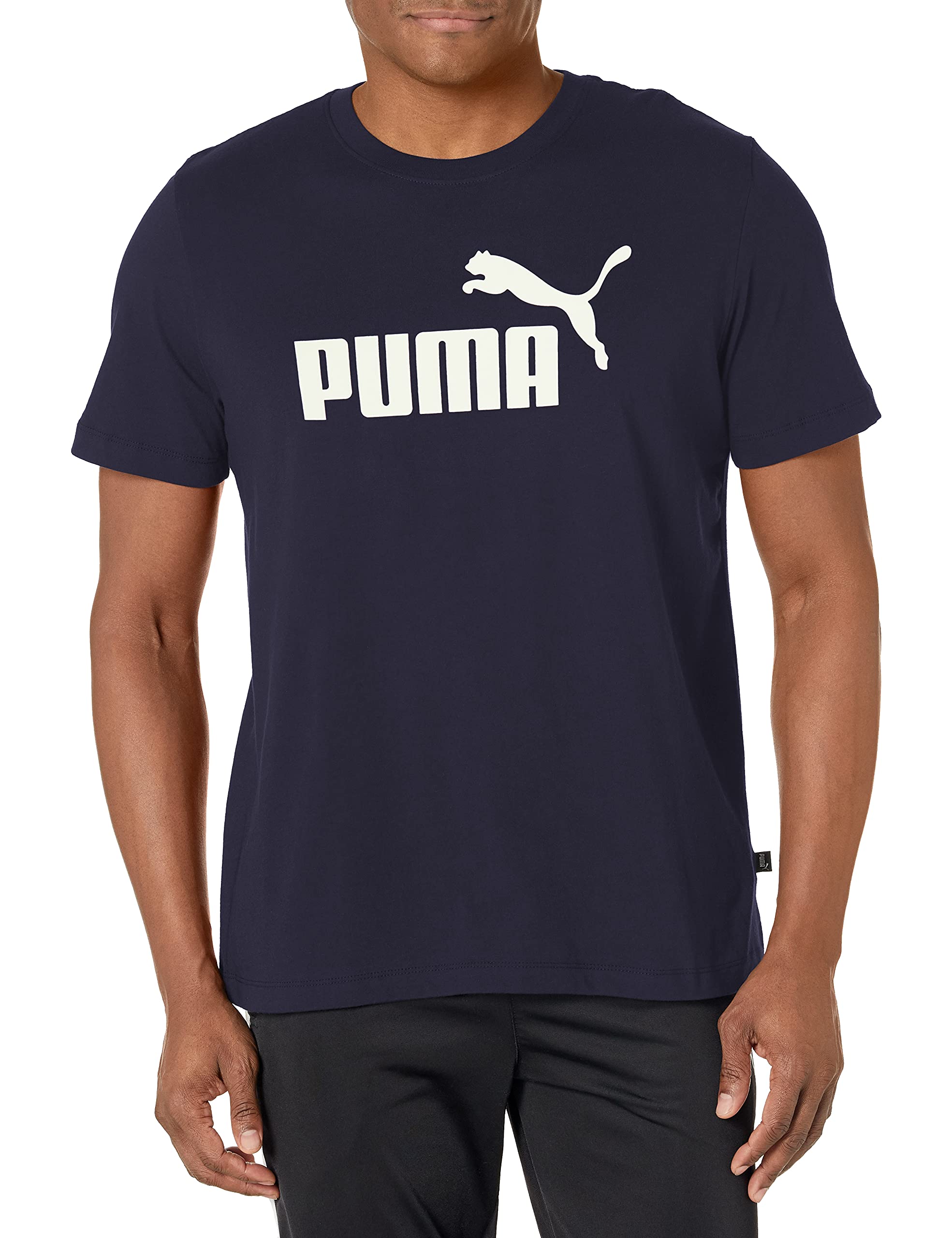 PUMA Men's Essentials T-Shirt - Soft Cotton Short Sleeve Tee for Casual Wear & Gym - Big & Tall Sizes Available - Perfect for Everyday Outfits, Workouts & Lounge Wear