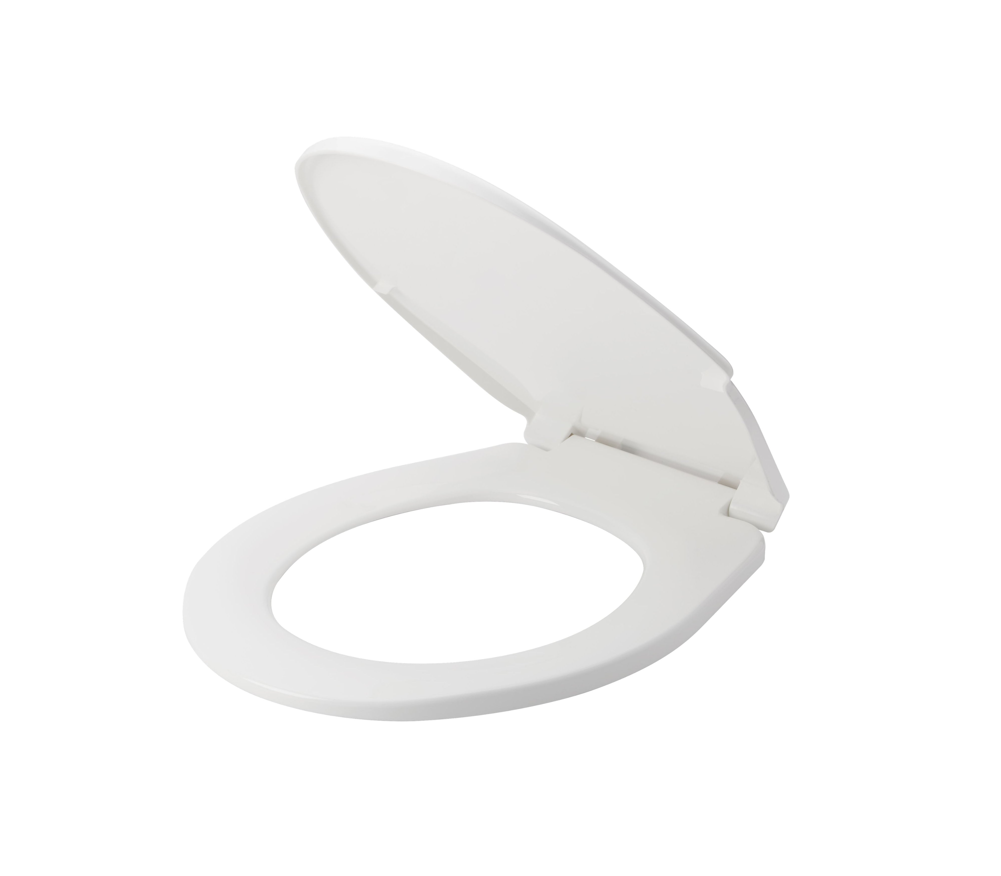 Comfortable Round White Toilet Seat Cover - Soft Close, Durable & Easy to Install | Perfect for Bathroom Upgrade & Home Comfort