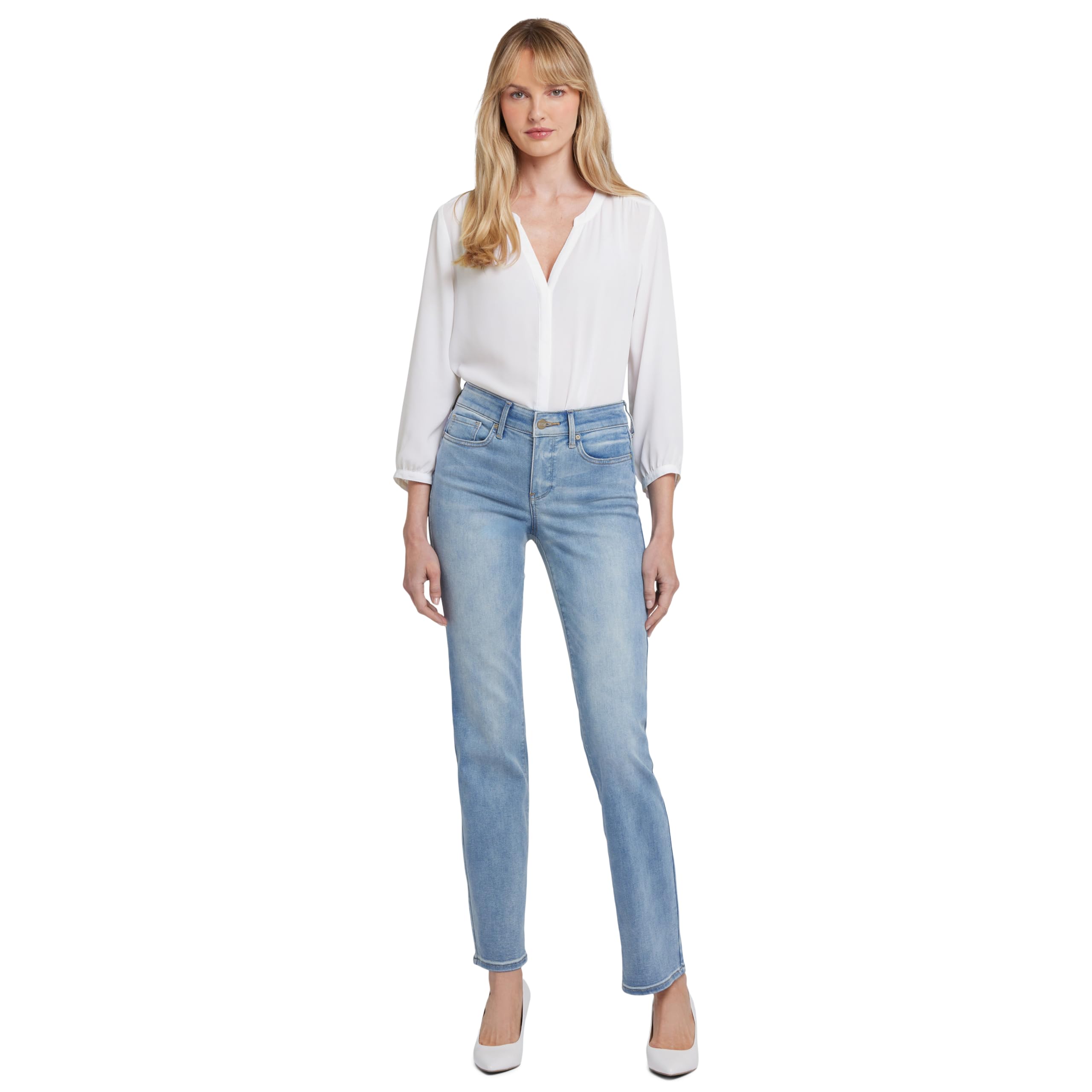 NYDJ Women's Marilyn Straight Leg Jeans - Comfortable Stretch Denim for Everyday Wear | Perfect for Work, Casual Outings & Travel